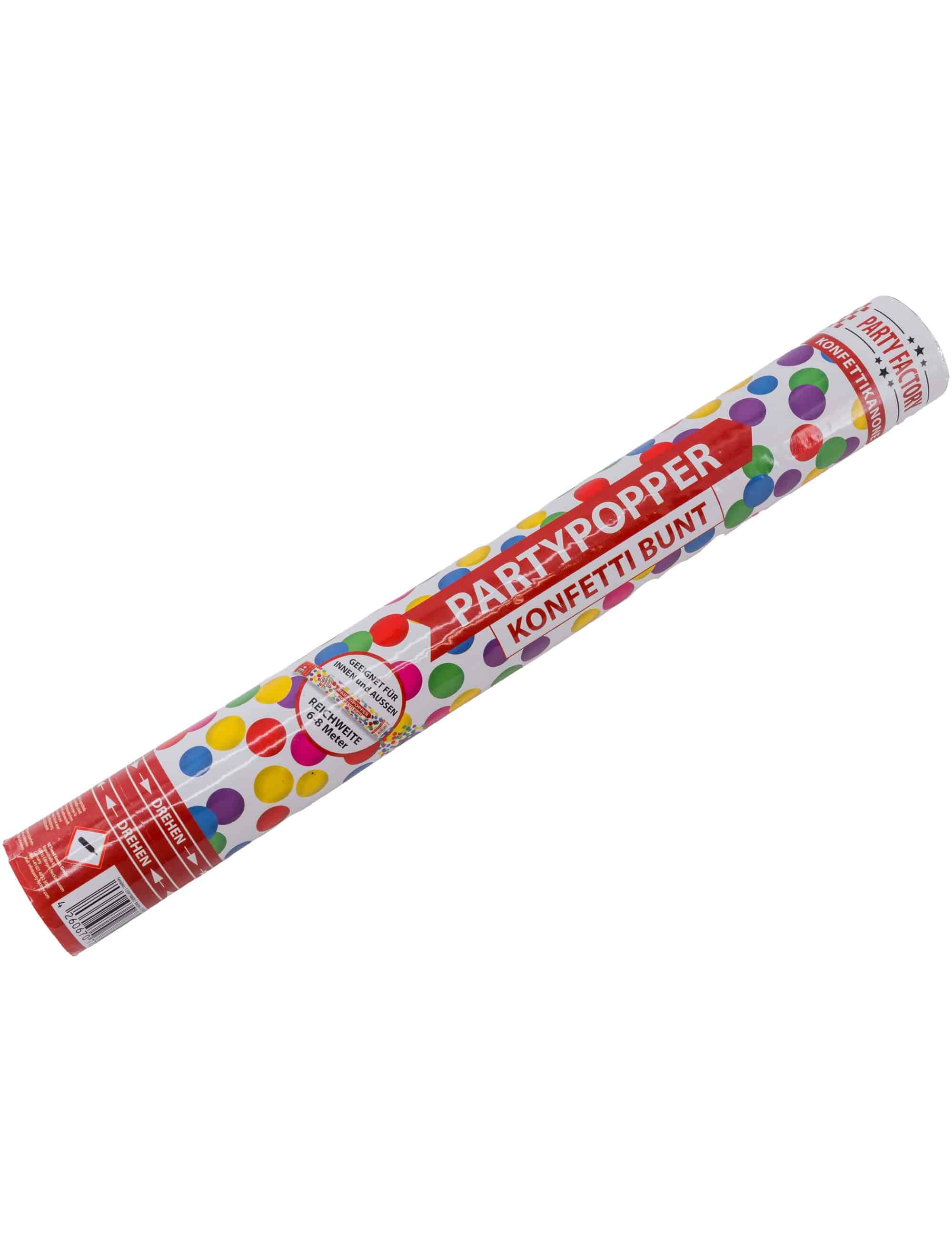 Party Popper Konfetti 40cm bunt