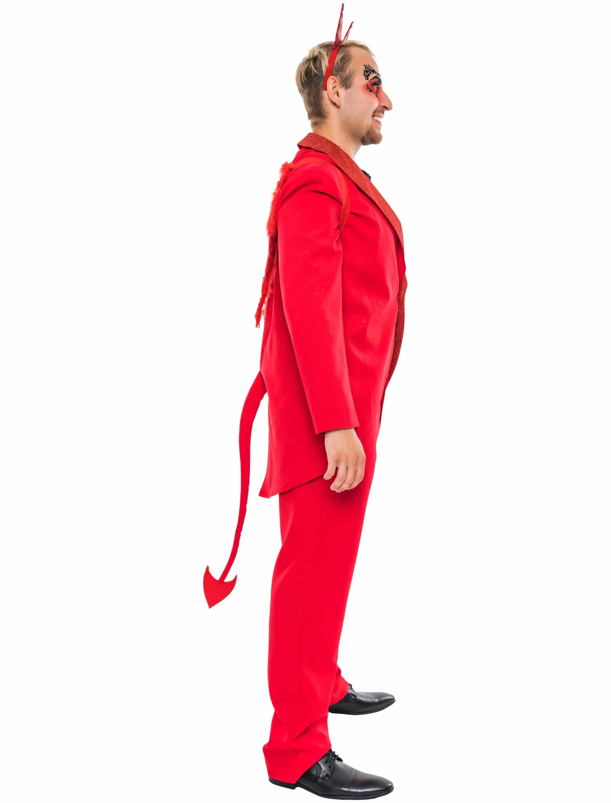 Anzug Teufel 2-tlg. Herren rot S