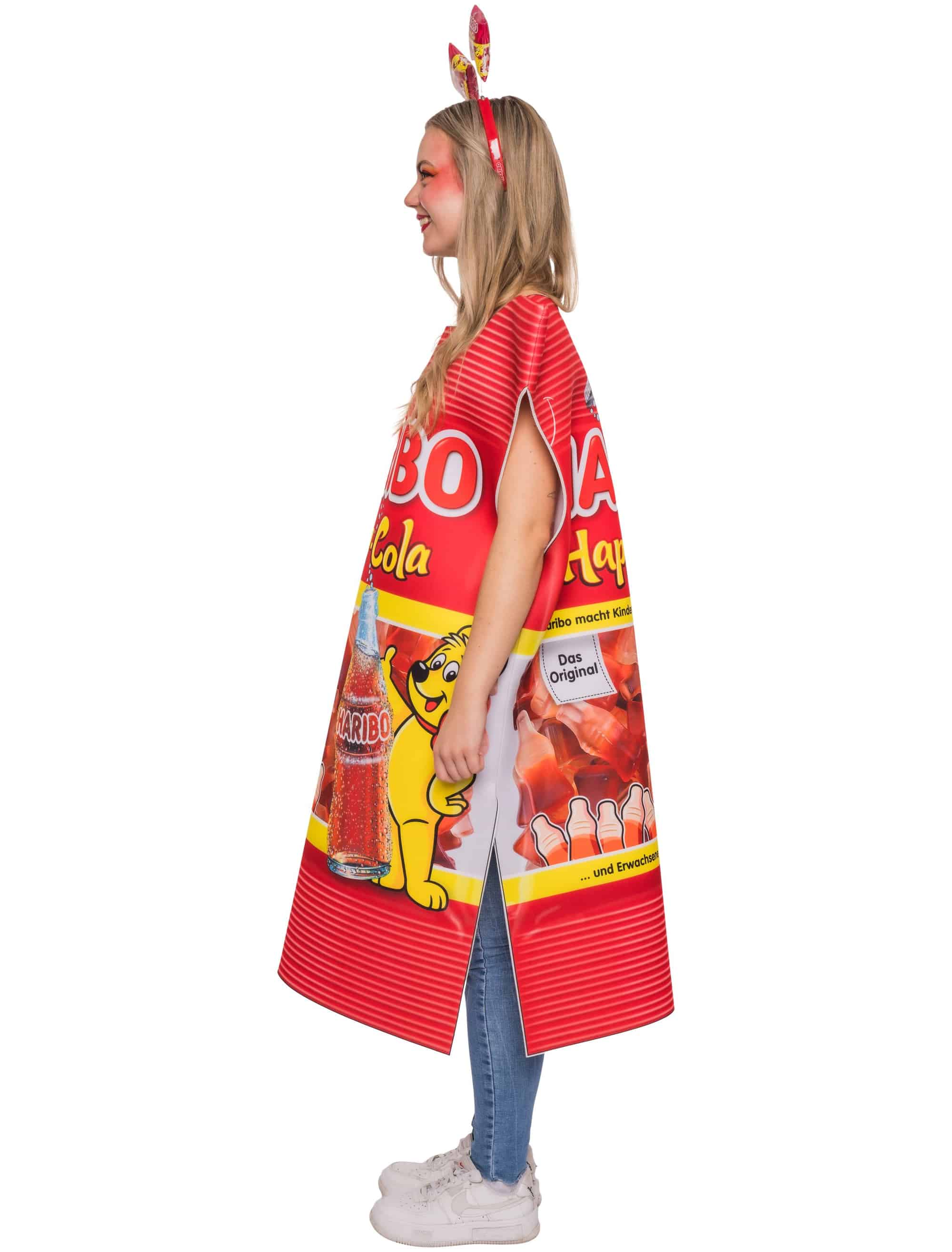 Kostüm HARIBO Happy-Cola Erwachsene bunt one size