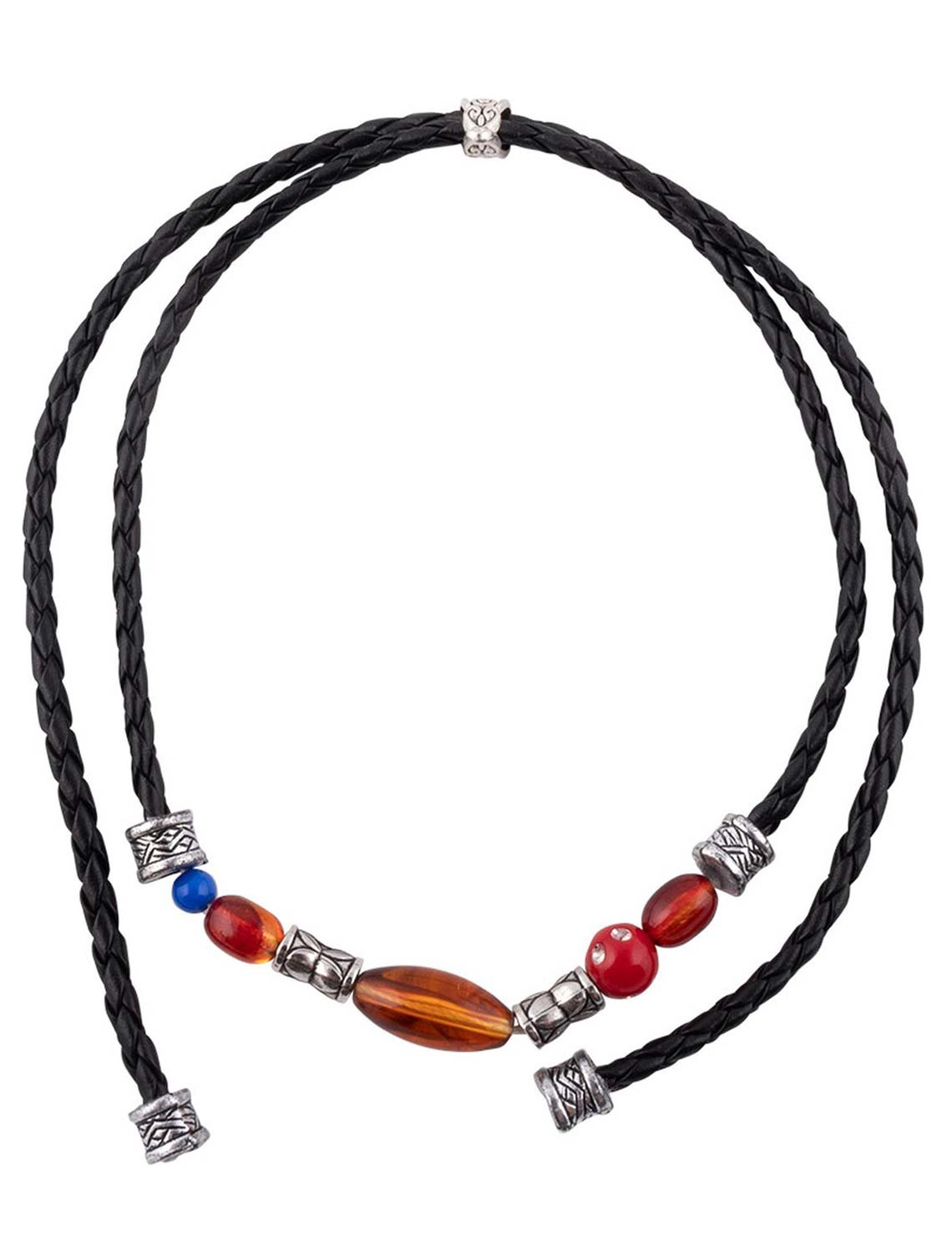 Armband Pirat mit Perlen schwarz