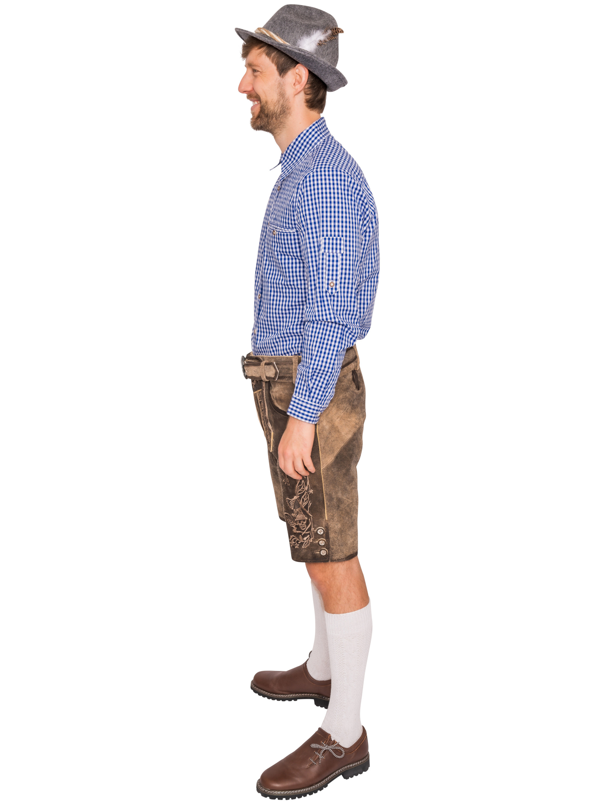 Lederhose Tino Herren braun 3XL