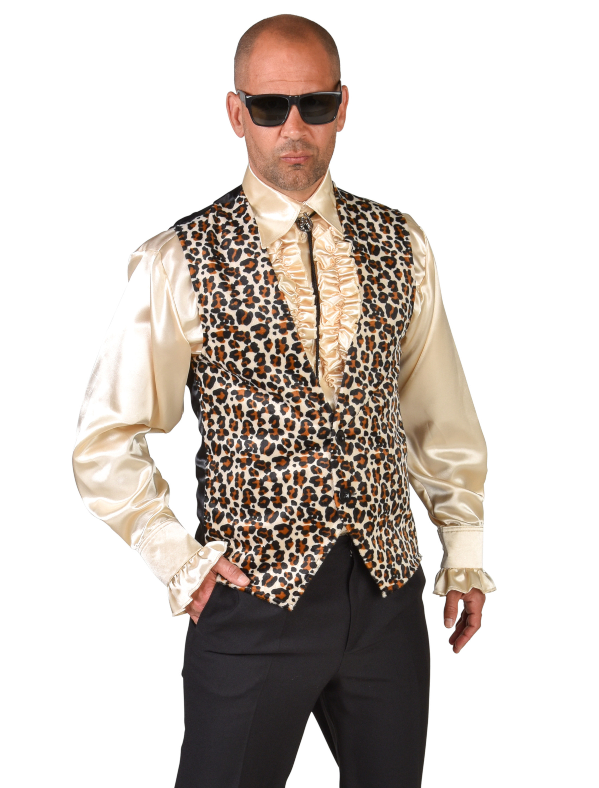 Weste Herren Leopardenmuster XL/2XL