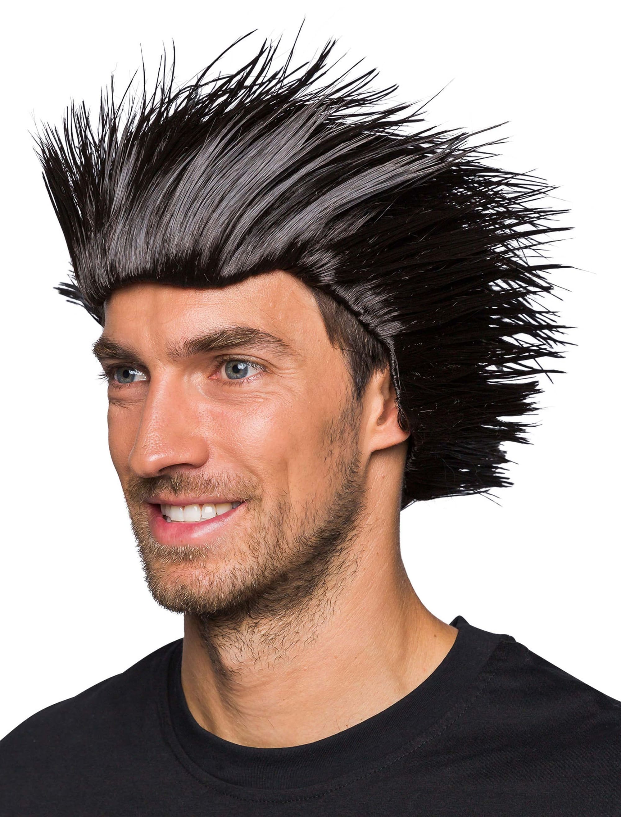 Perücke Igel schwarz one size