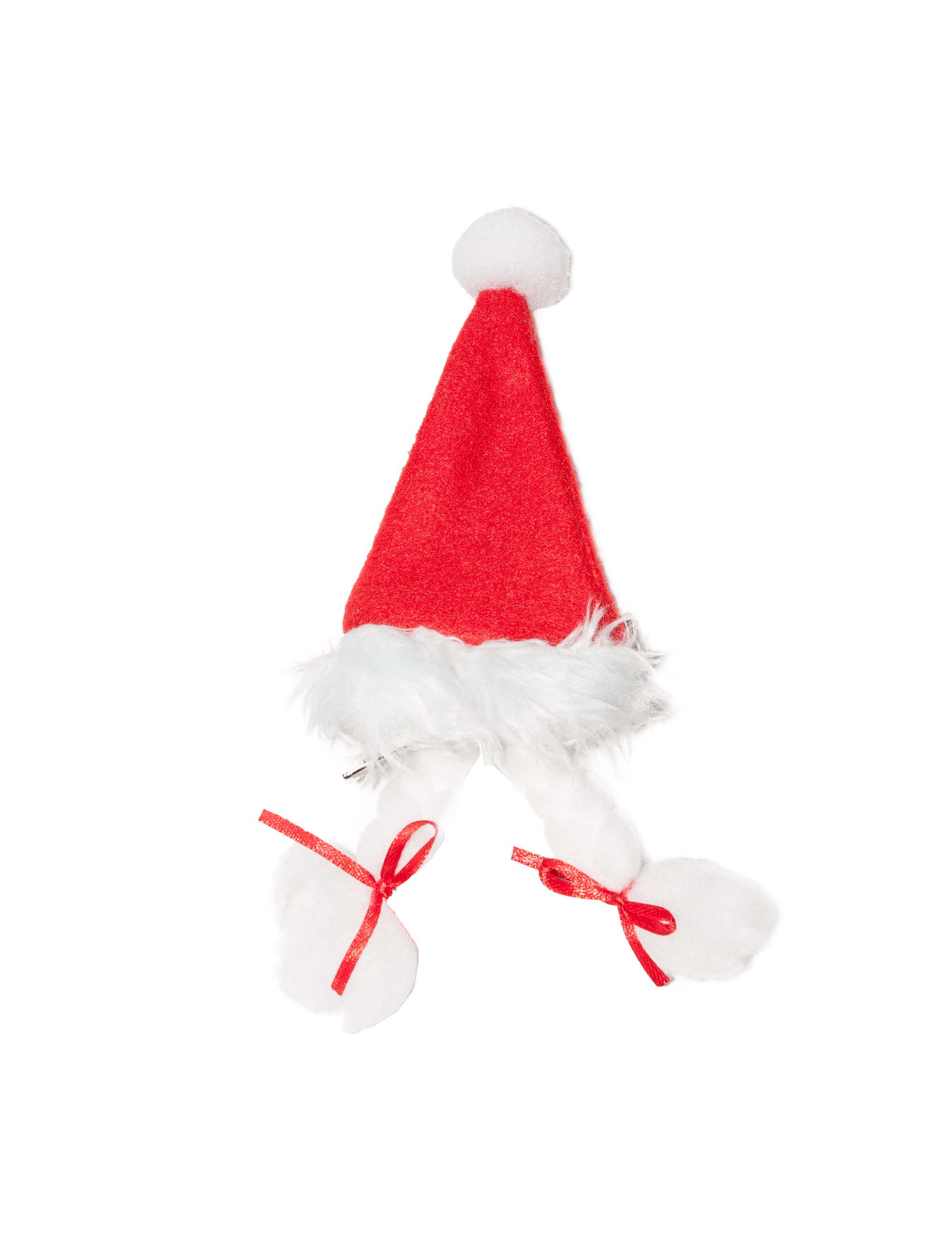 Weihnachts Mini Mütze mit Zöpfchen
