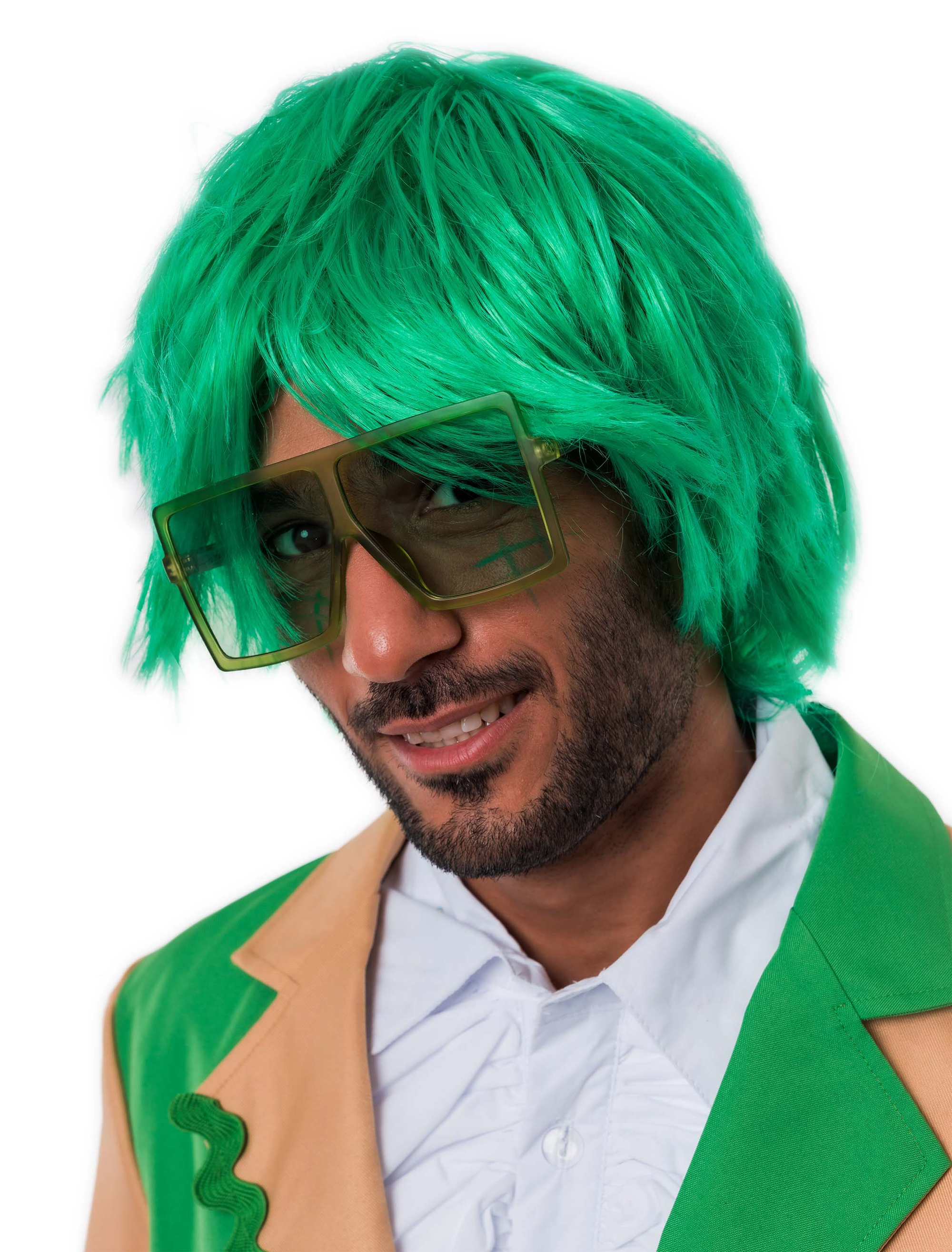 Brille eckig grün