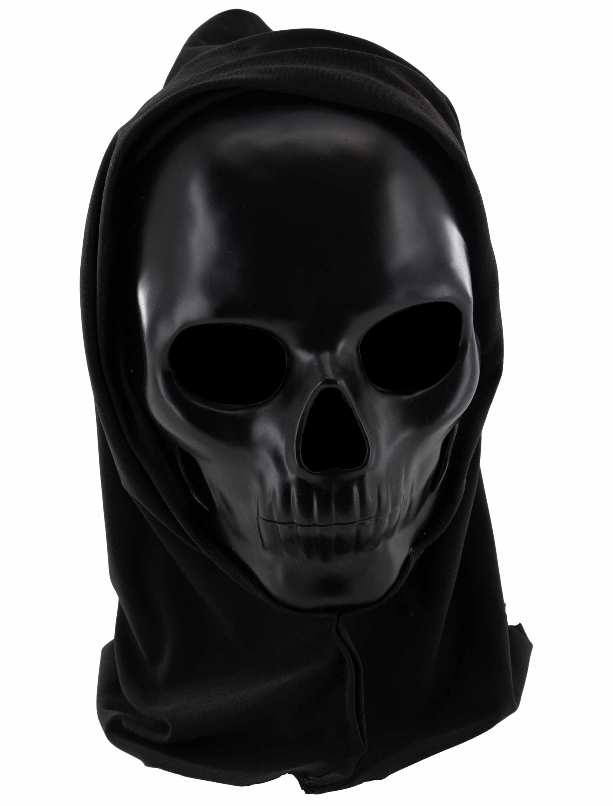 Maske Sensenmann schwarz