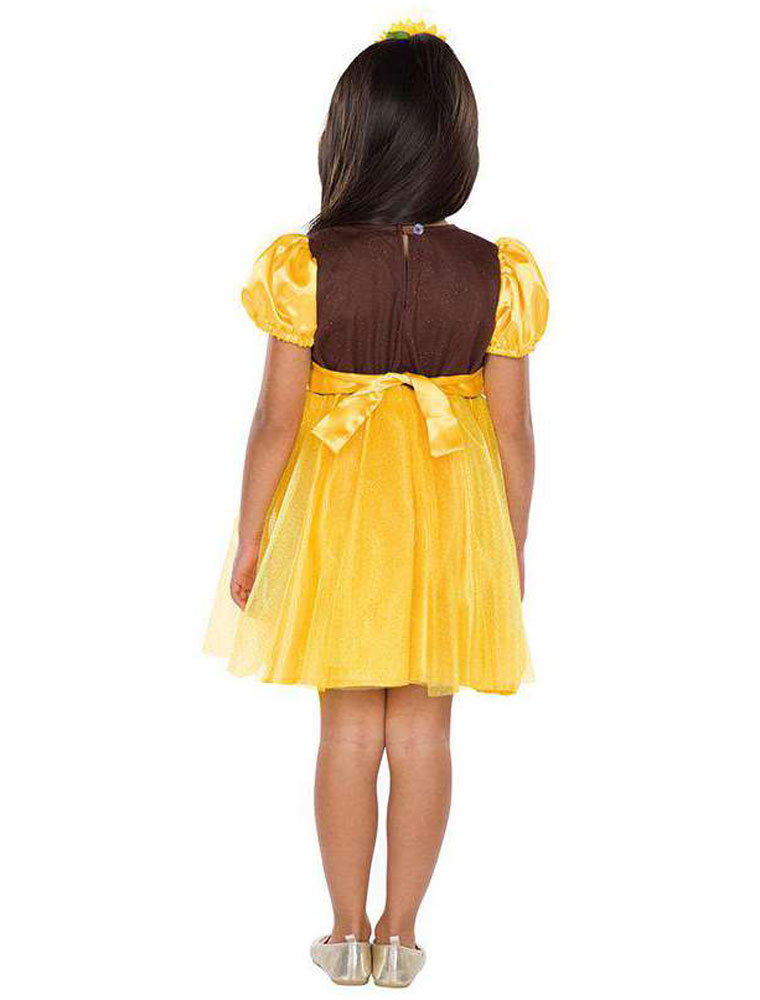Kleid Sonnenblümchen 2-tlg. Kinder schwarz/gelb 104