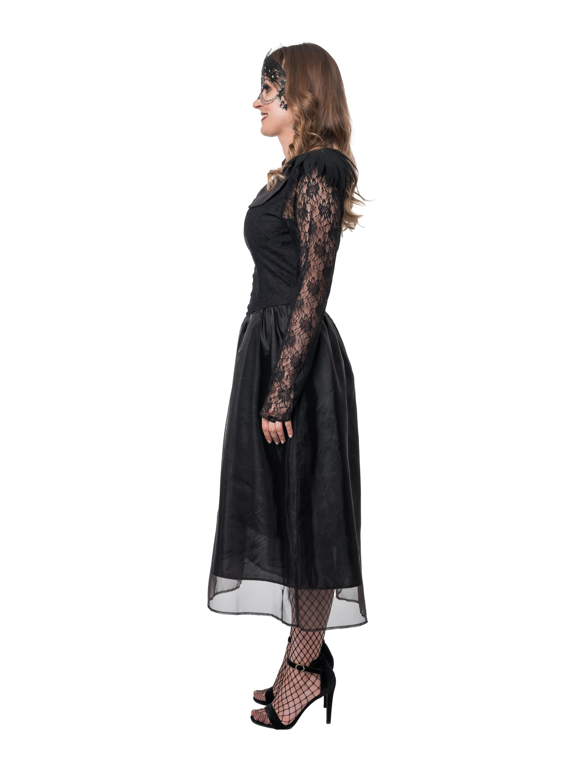 Kleid Schwarzer Engel Damen schwarz S/M