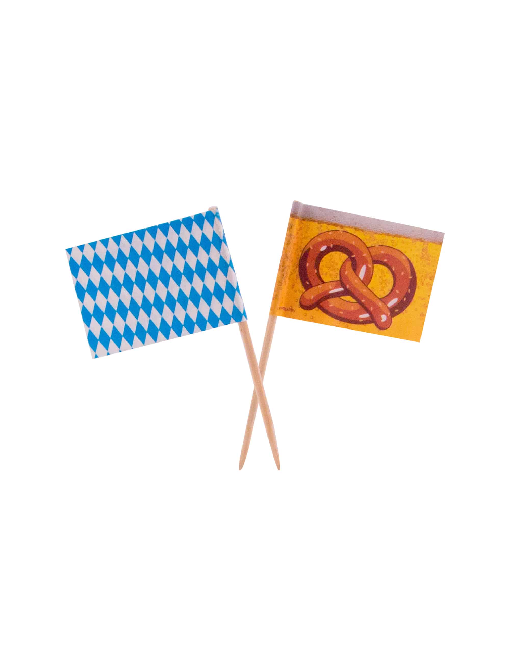Flaggenpicker Oktoberzauber 50 Stk. blau/weiß