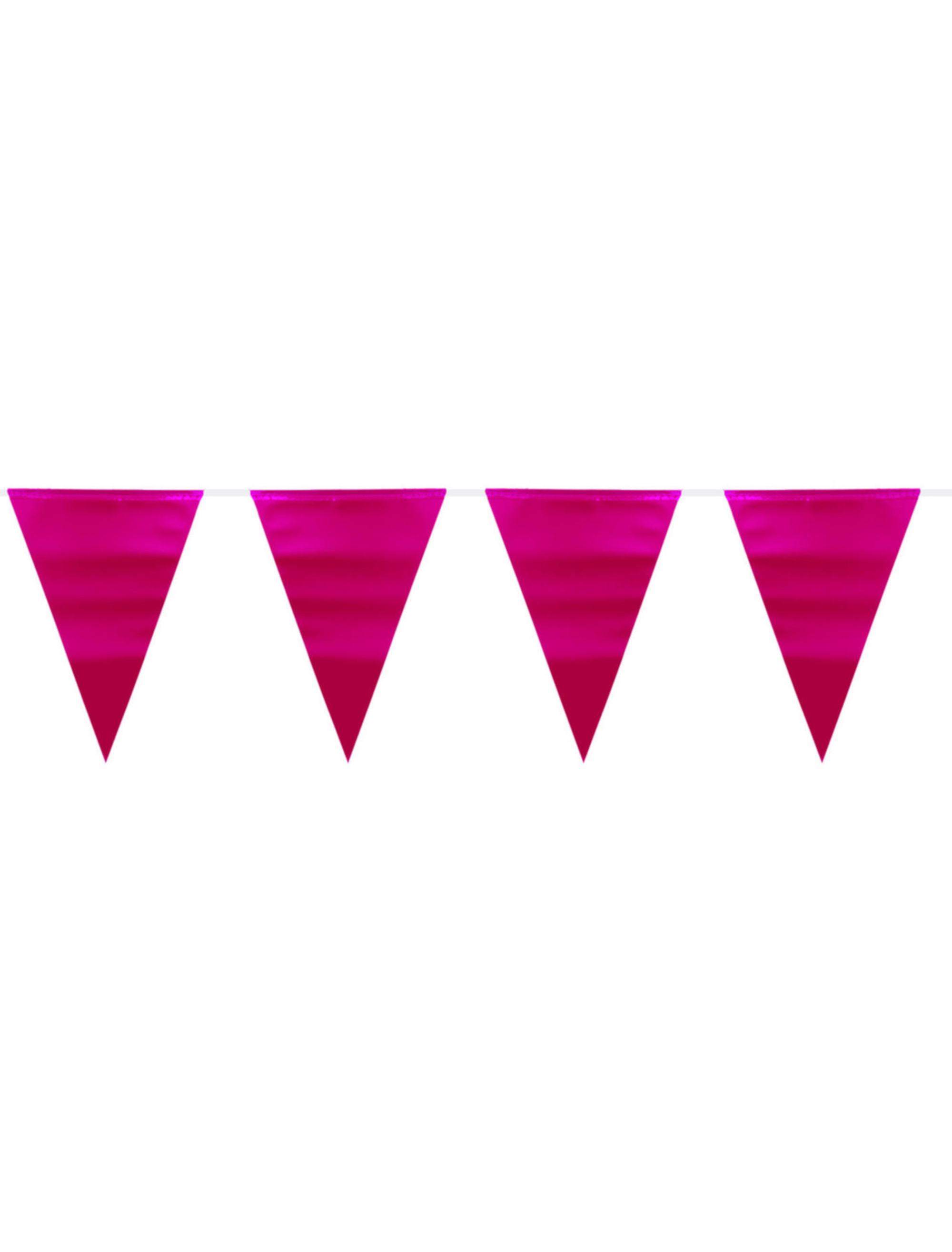 Wimpelkette Matt pink 6m
