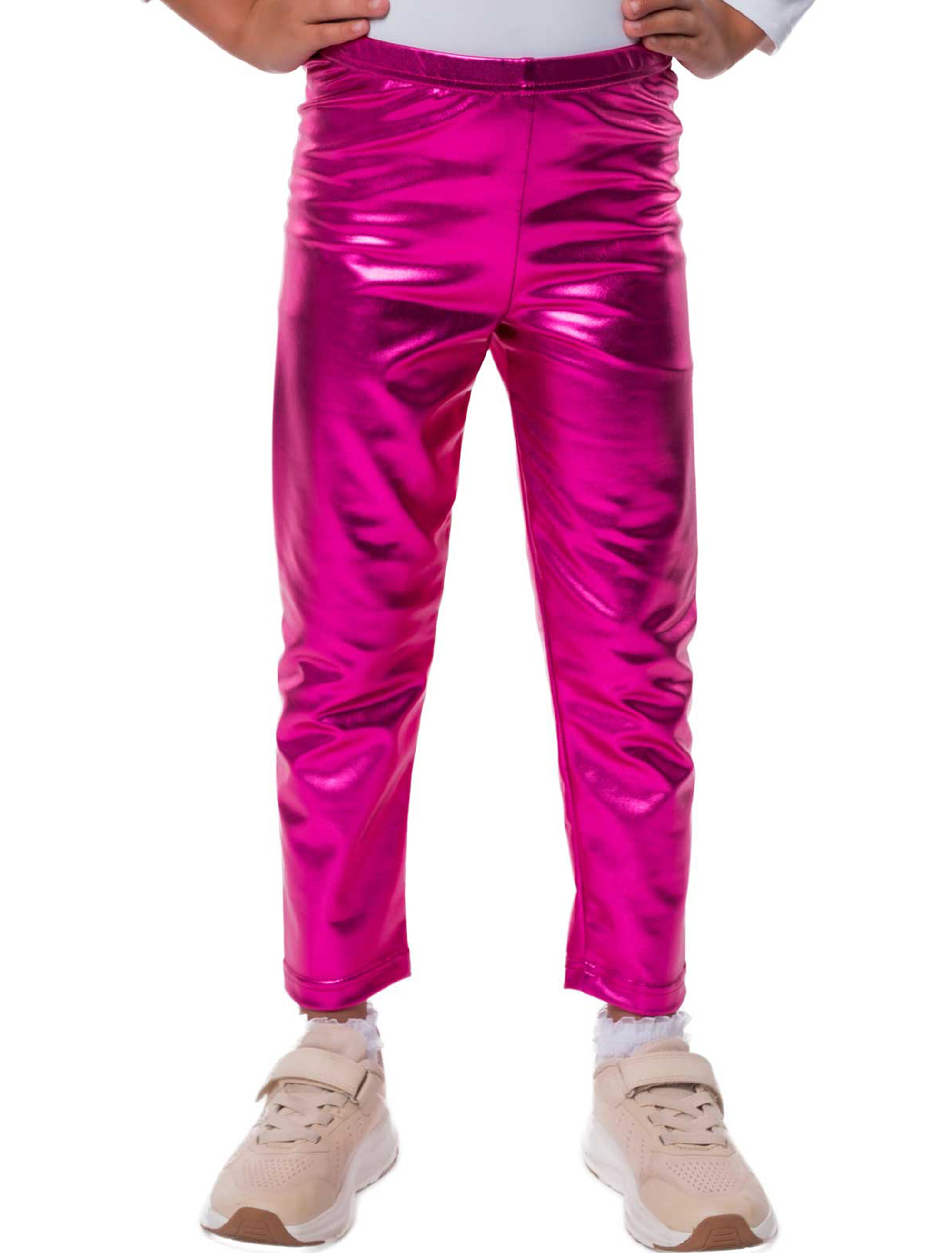 Leggings Metallic Kinder pink 116