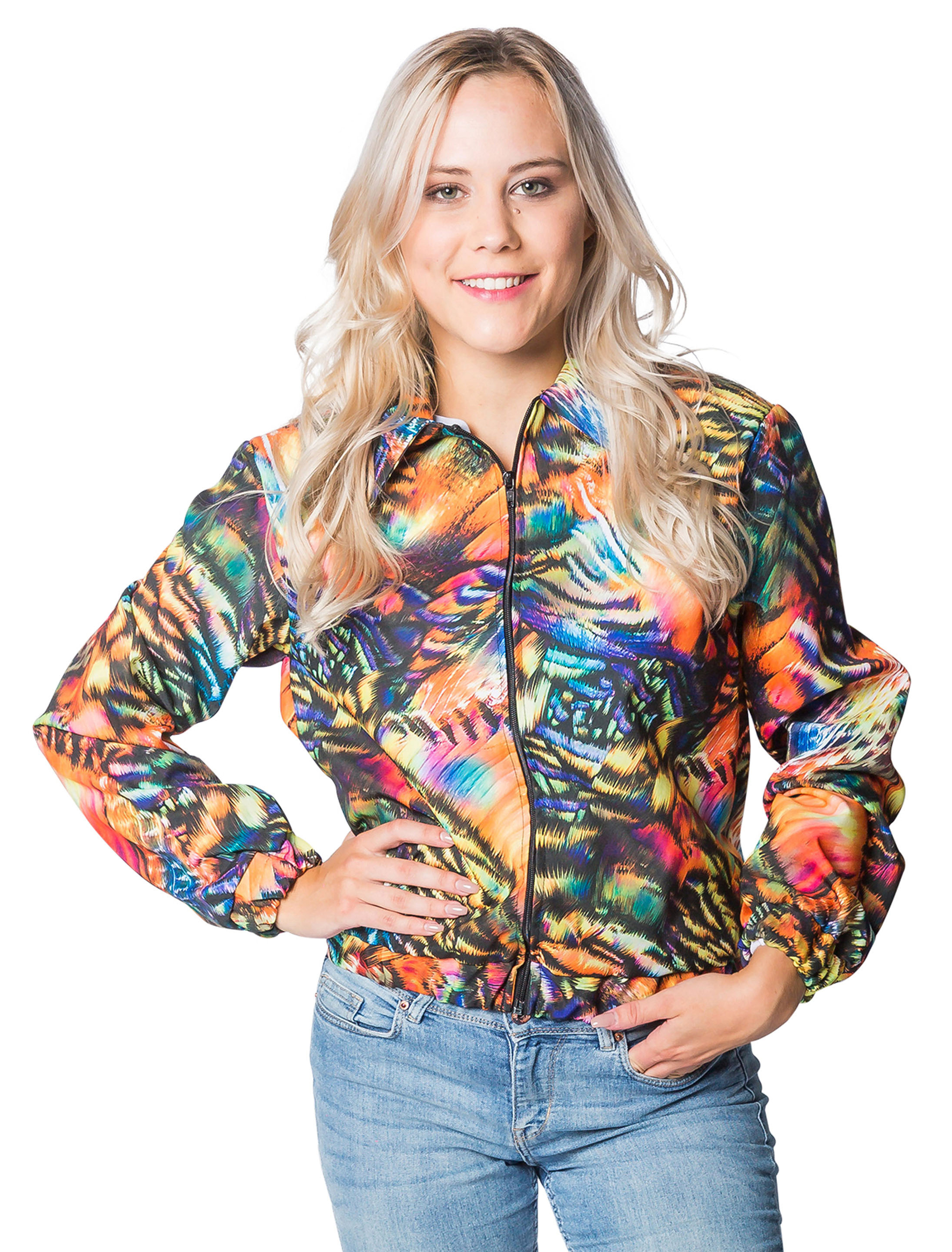 Jacke Damen kurz Damen bunt XS/S