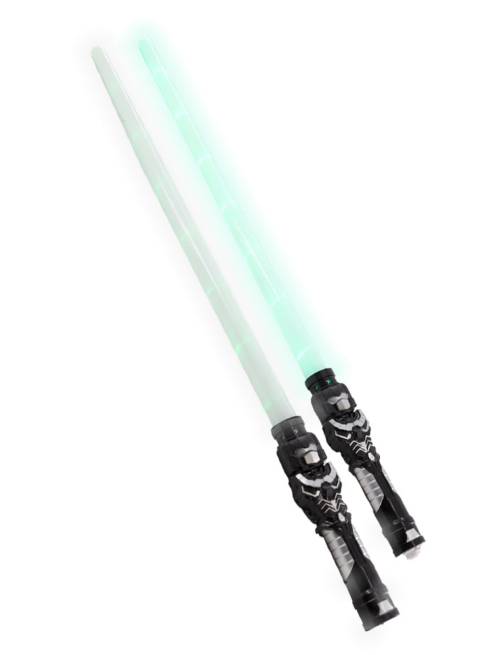 Lichtschwert mit Sound 68cm Kinder grün