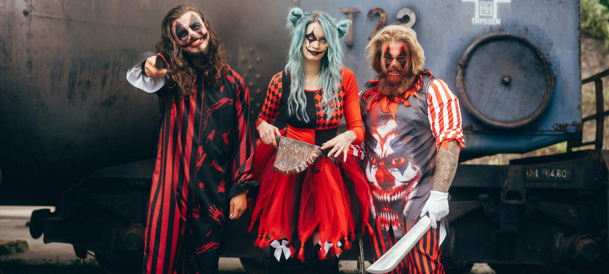 Gruppenkostüm Horrorclowns