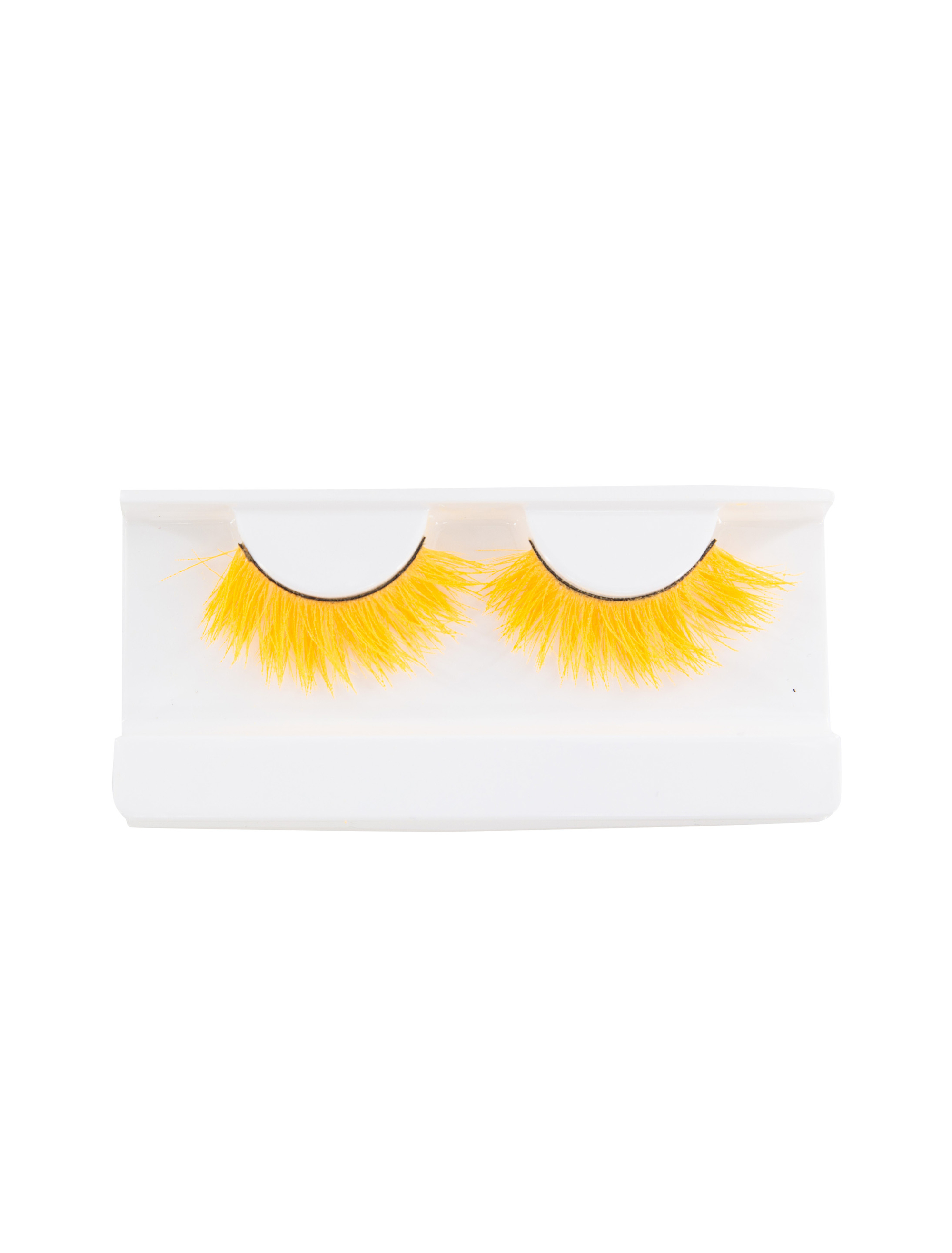 Wimpern glow in the dark neonorange
