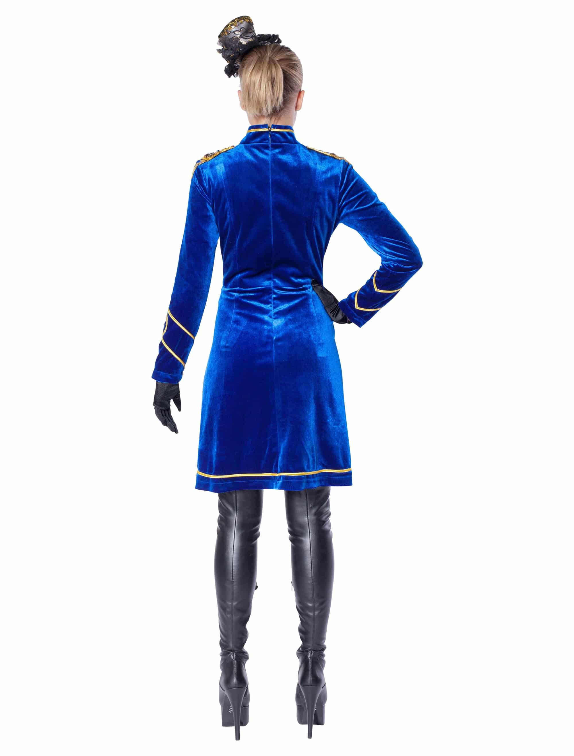 Kleid Zirkusdirektorin blau 46
