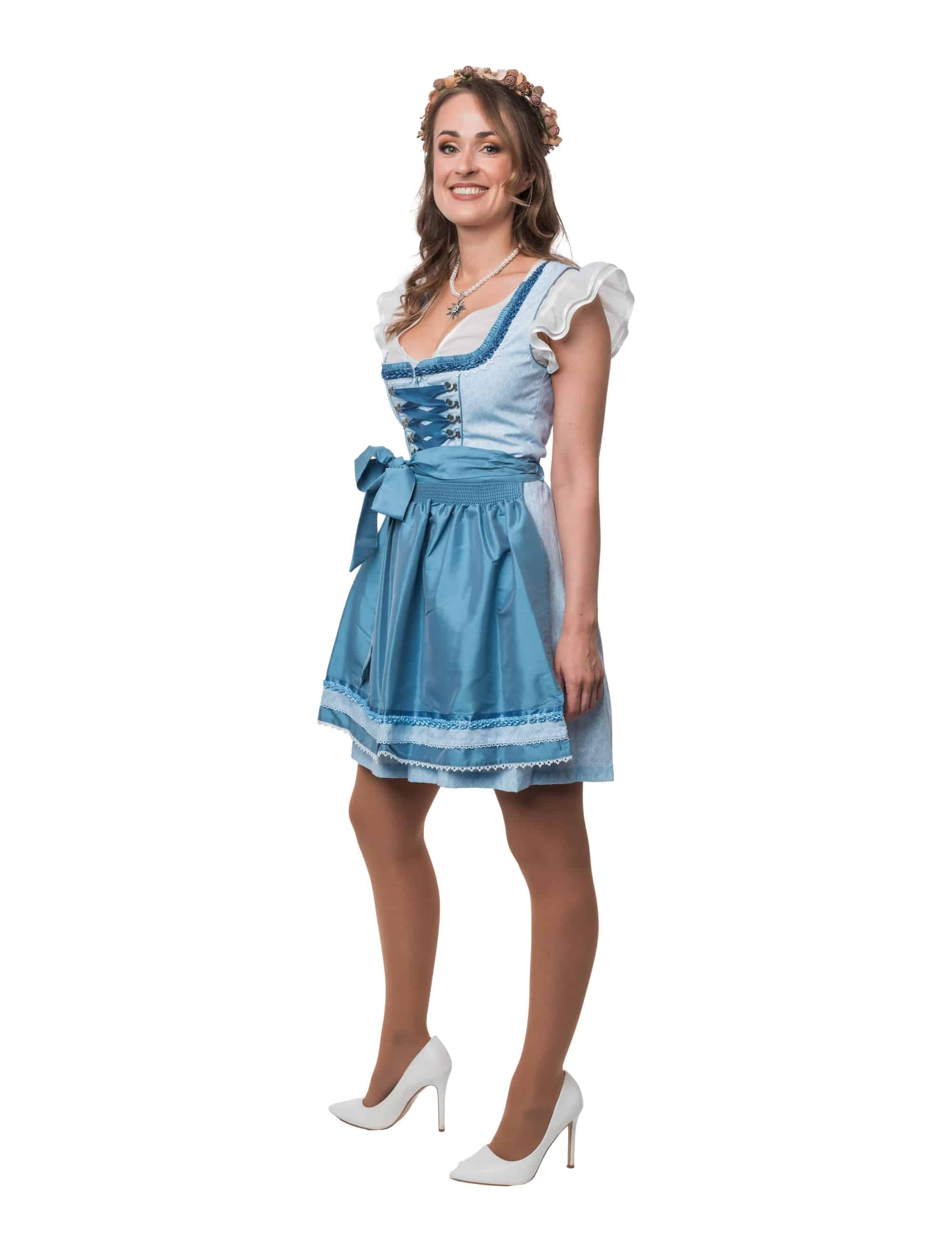 Dirndl Lilly Damen hellblau 36