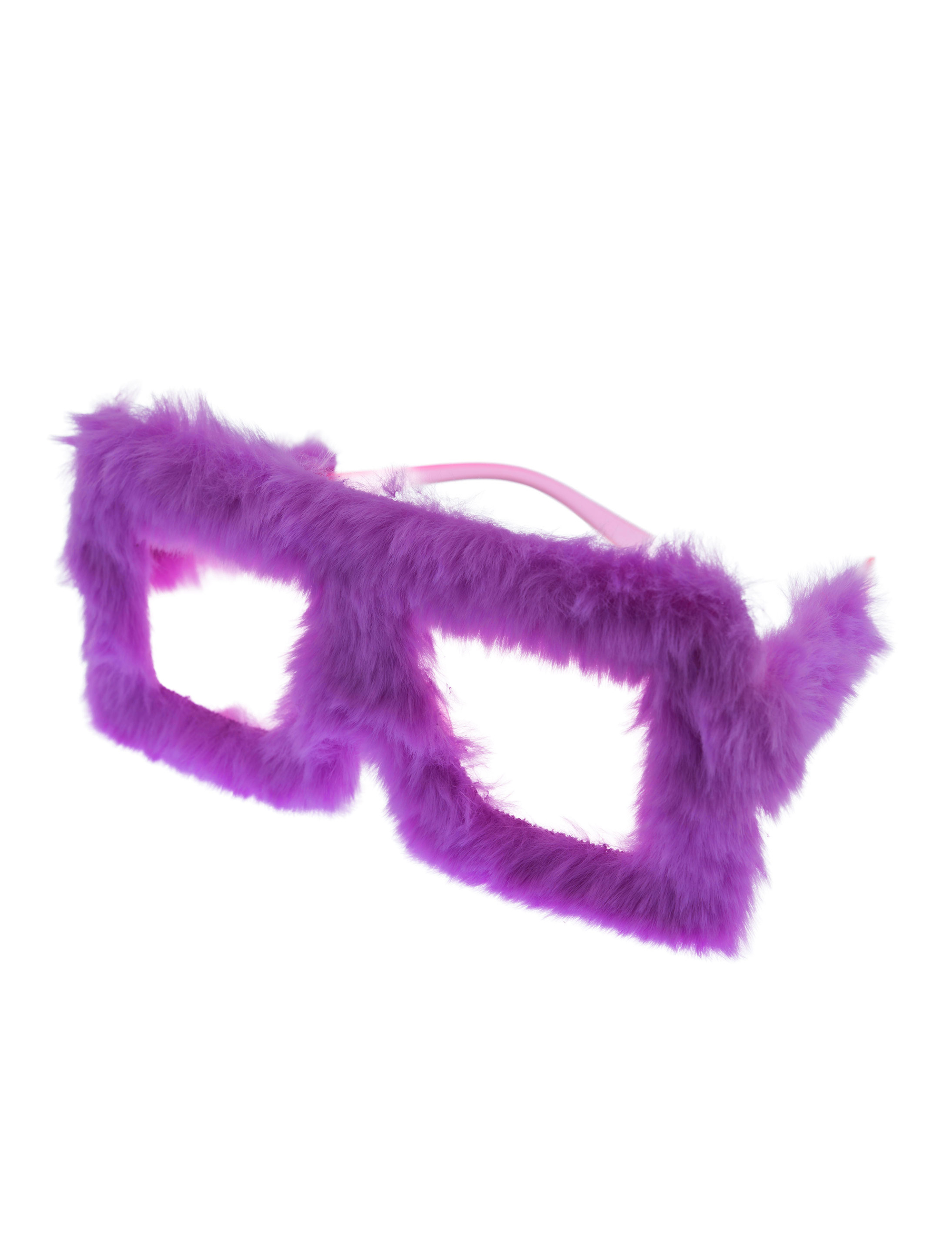 Brille Plüsch lila