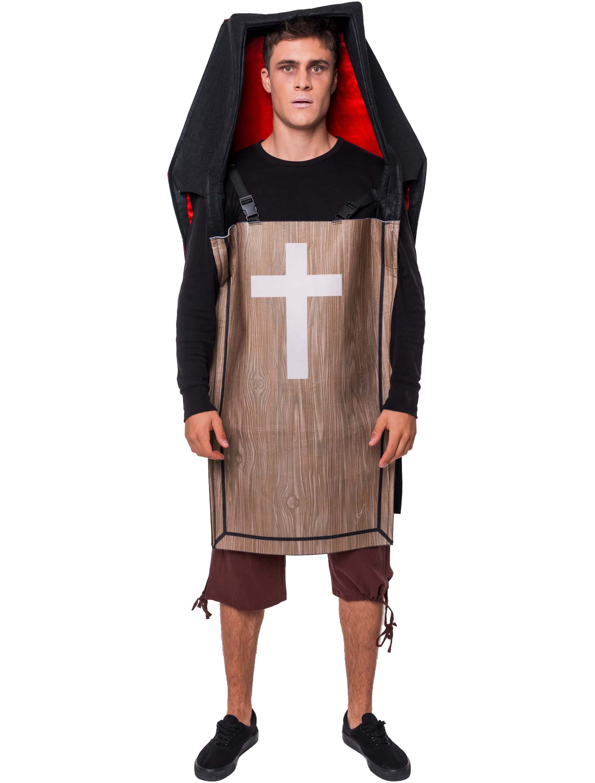 Kostüm Sarg schwarz/beige one size