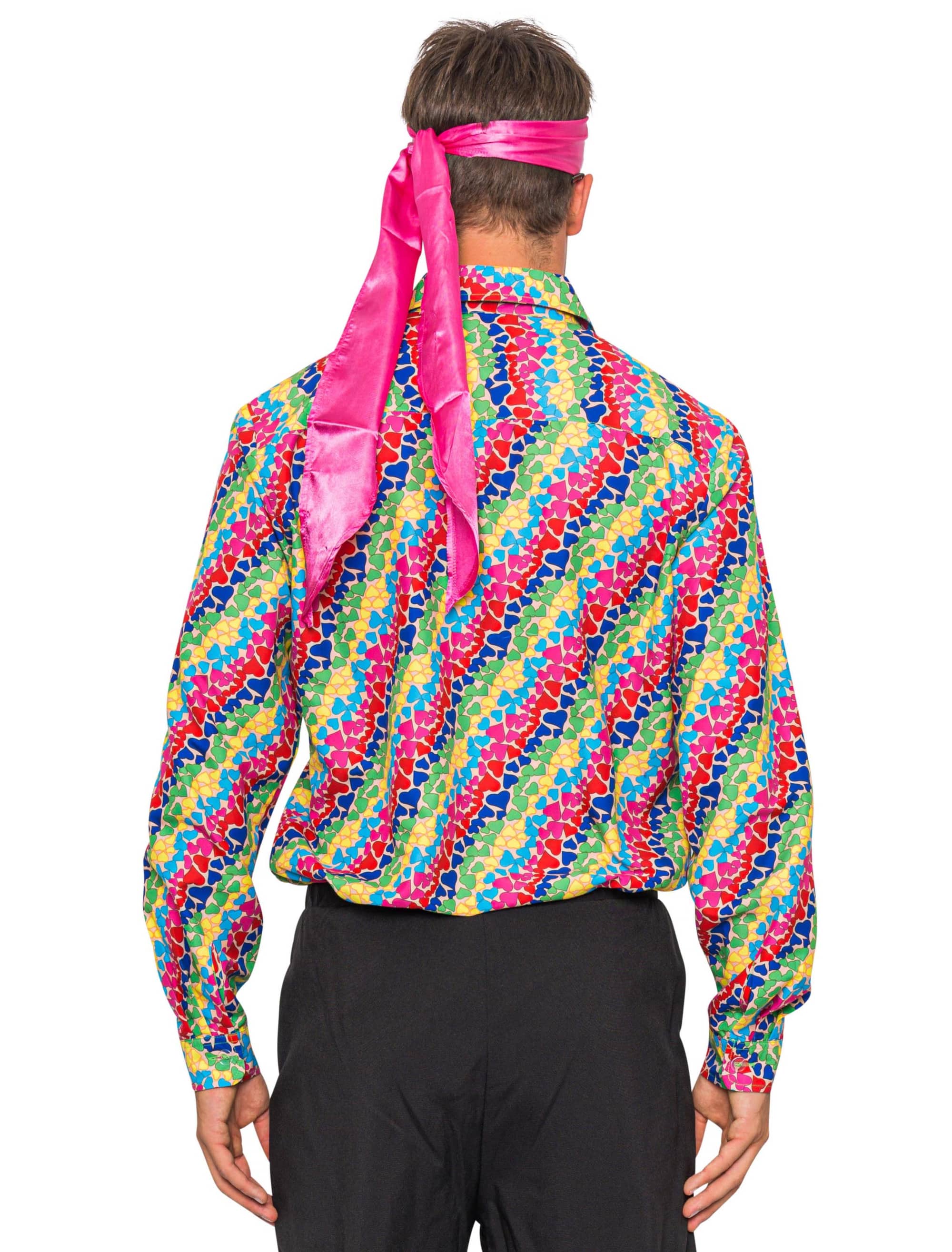 Hemd Herzen langarm Herren mehrfarbig 4XL