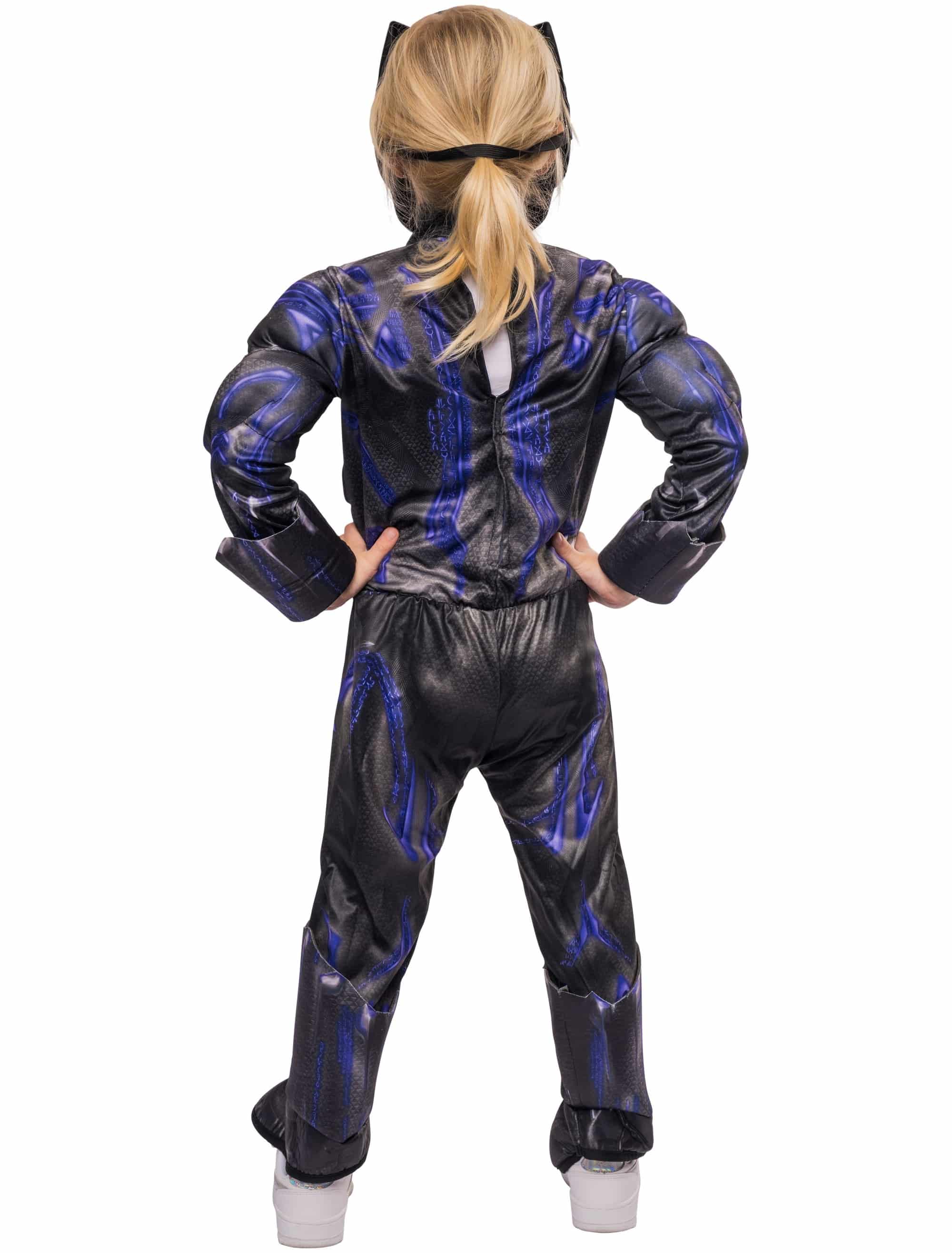 Jumpsuit Black Panther 2tlg. Kinder schwarz/lila 2-4 Jahre