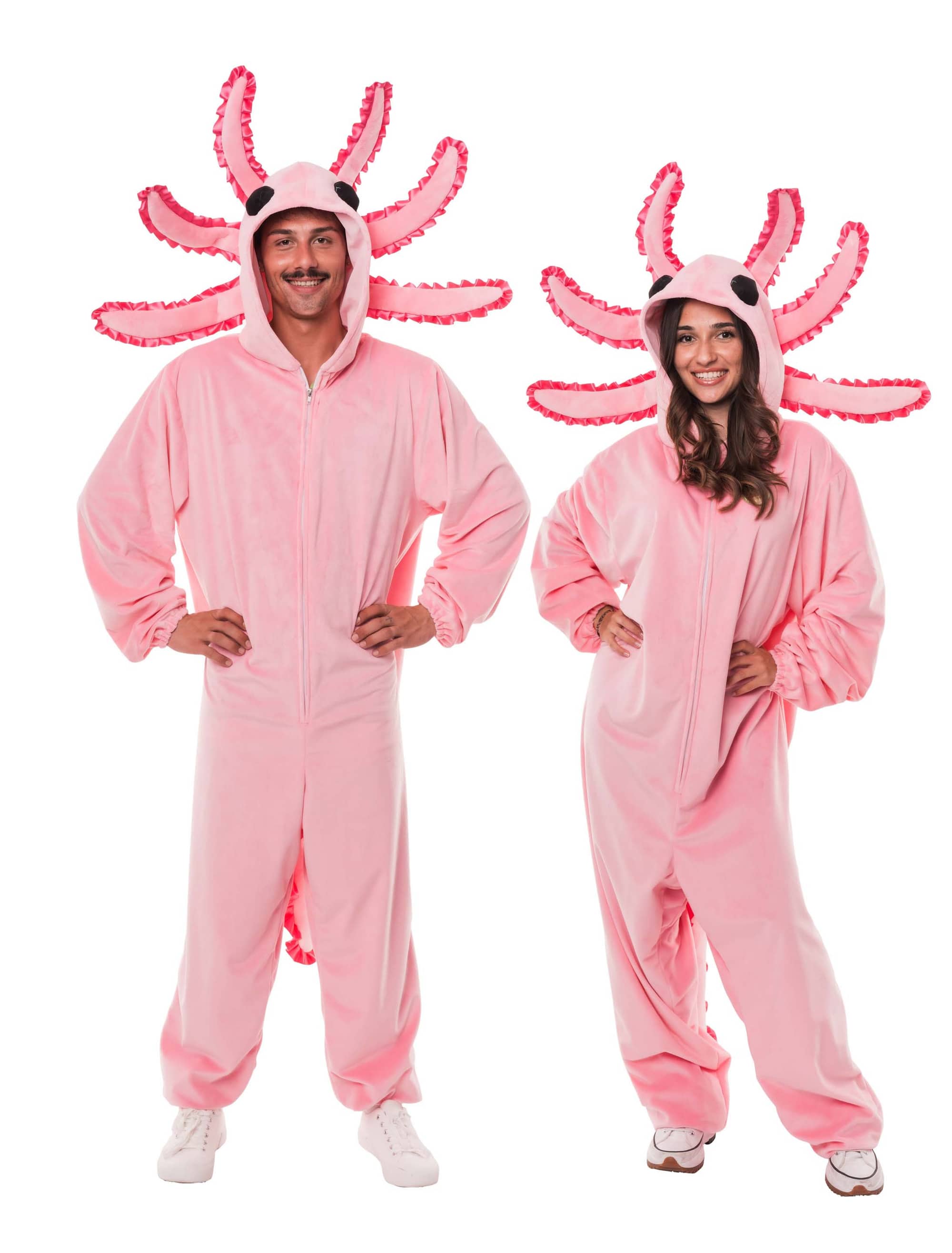 Overall Plüsch Axolotl Damen rosa 34/36