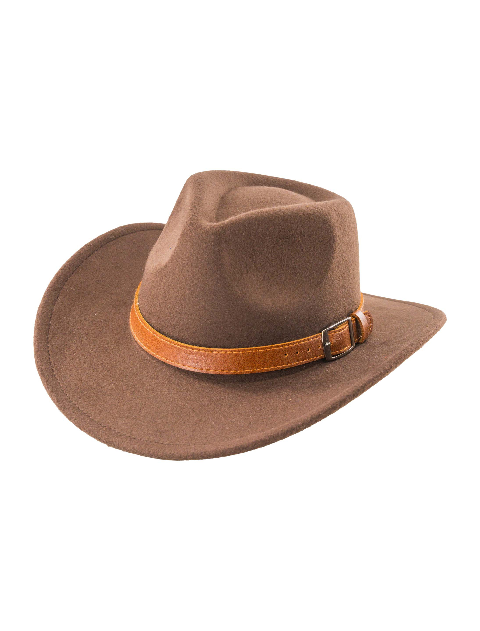 Cowboyhut mit Band braun one size