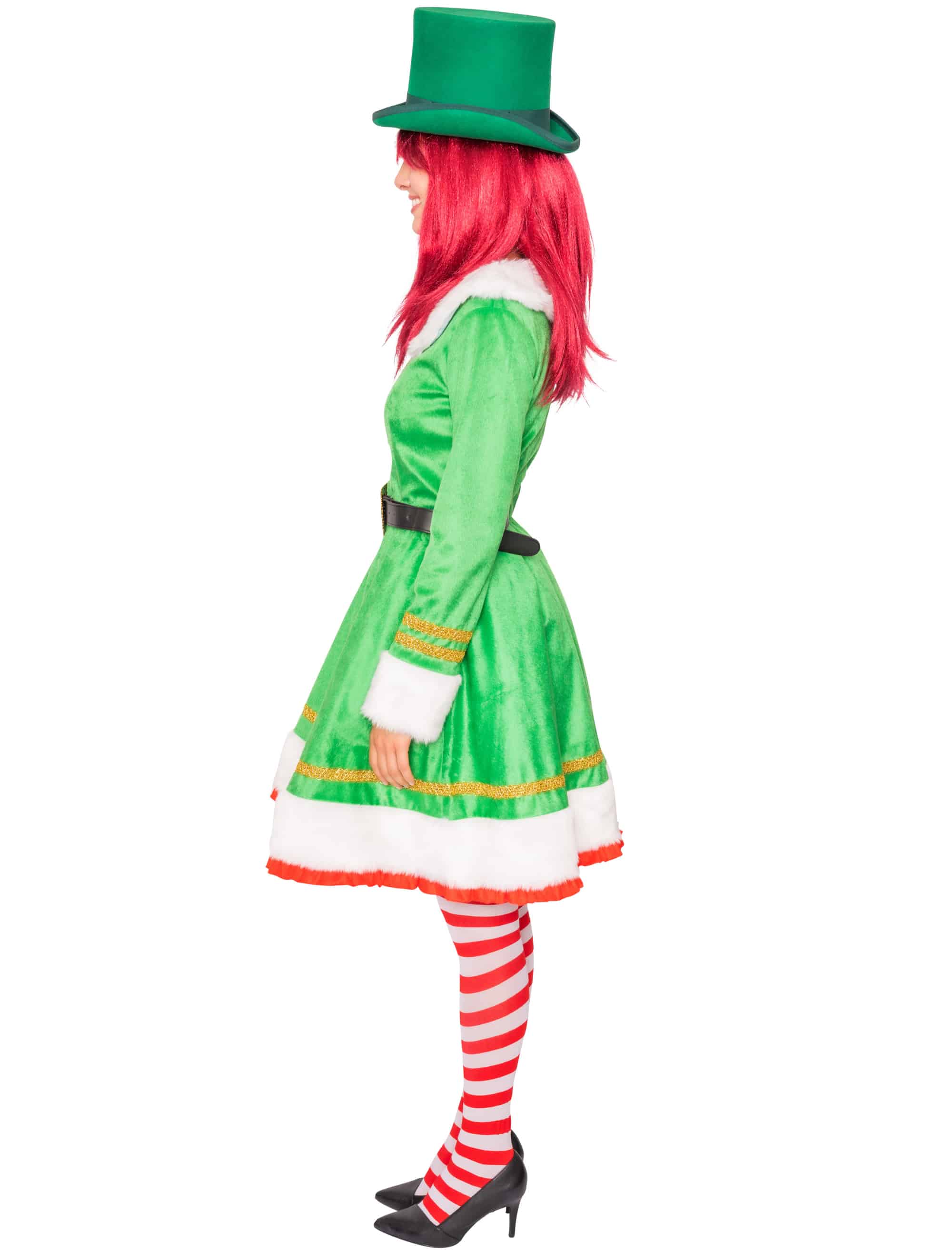 Kleid Elfe 2-tlg. Damen grün S/M