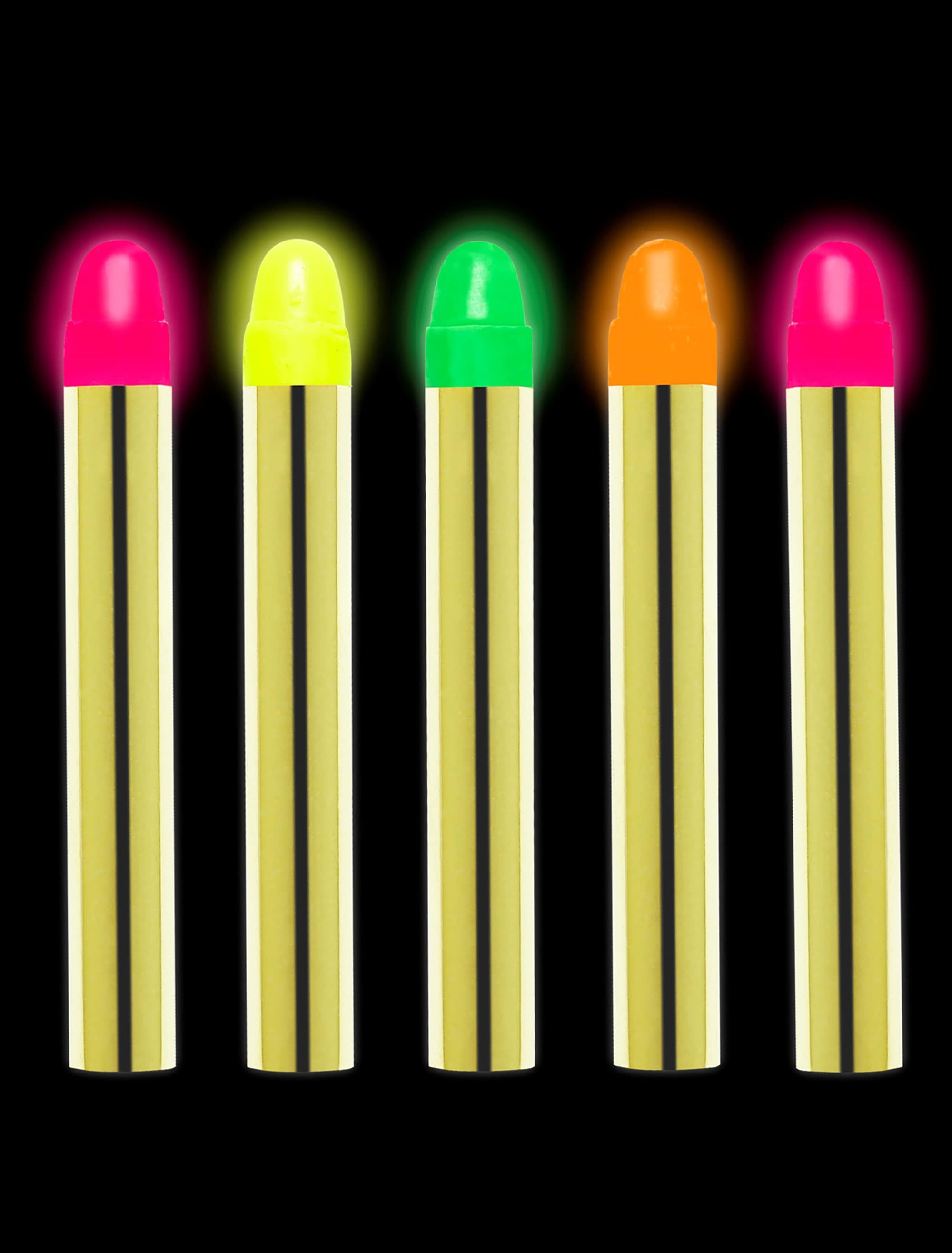 Schminkstift Set Neon 5-tlg. bunt