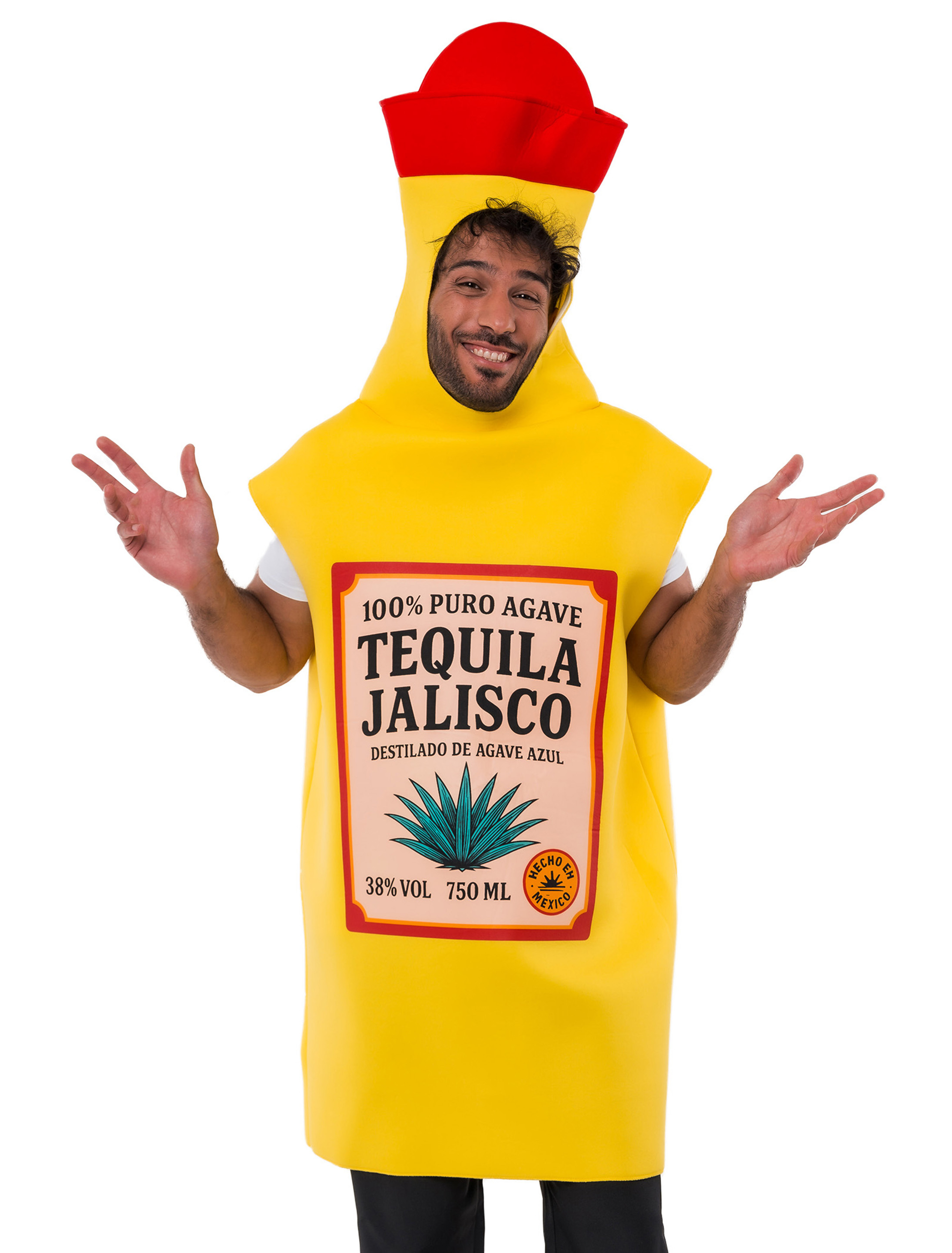Kostüm Flasche Tequila gelb