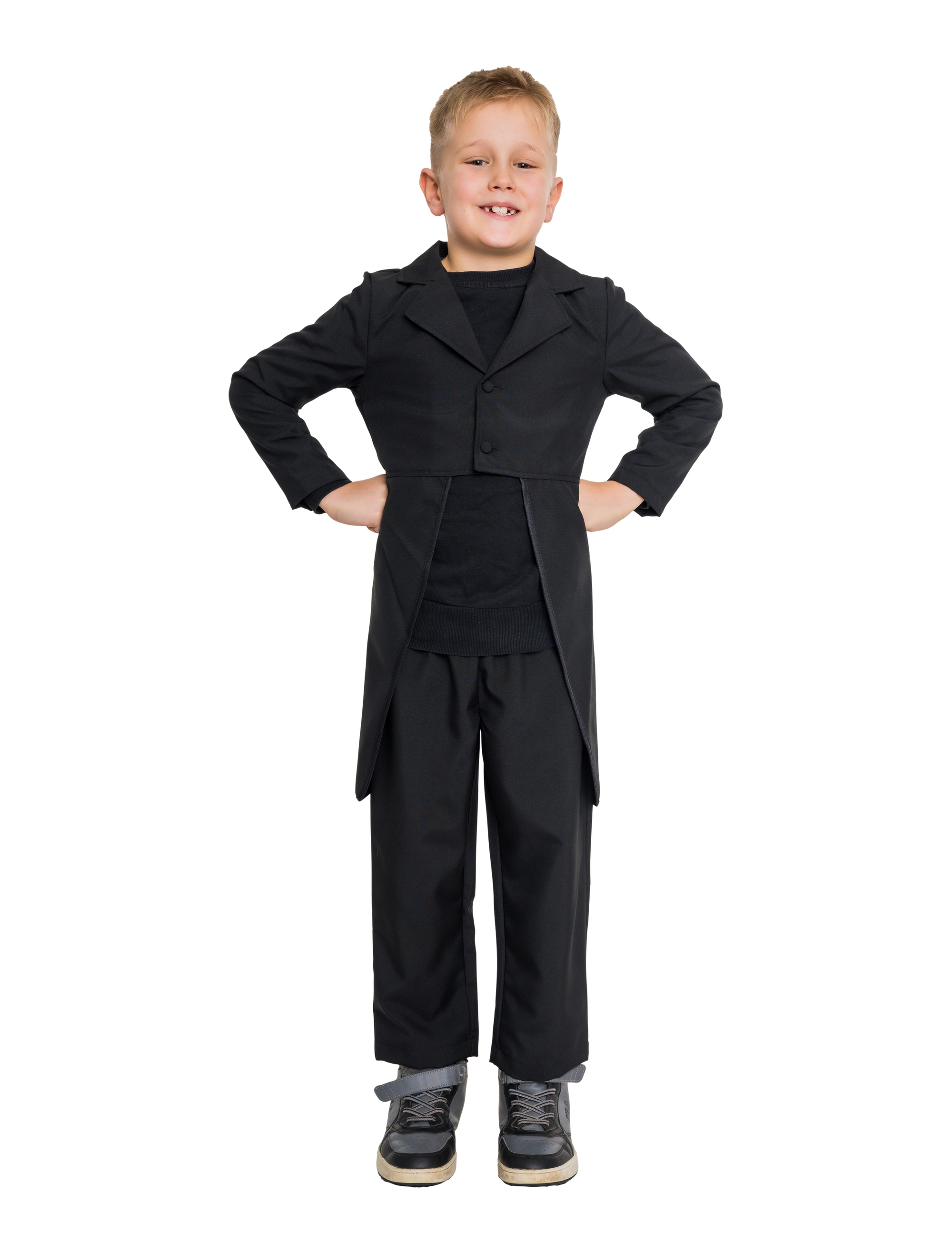 Frack Kinder schwarz 98/104
