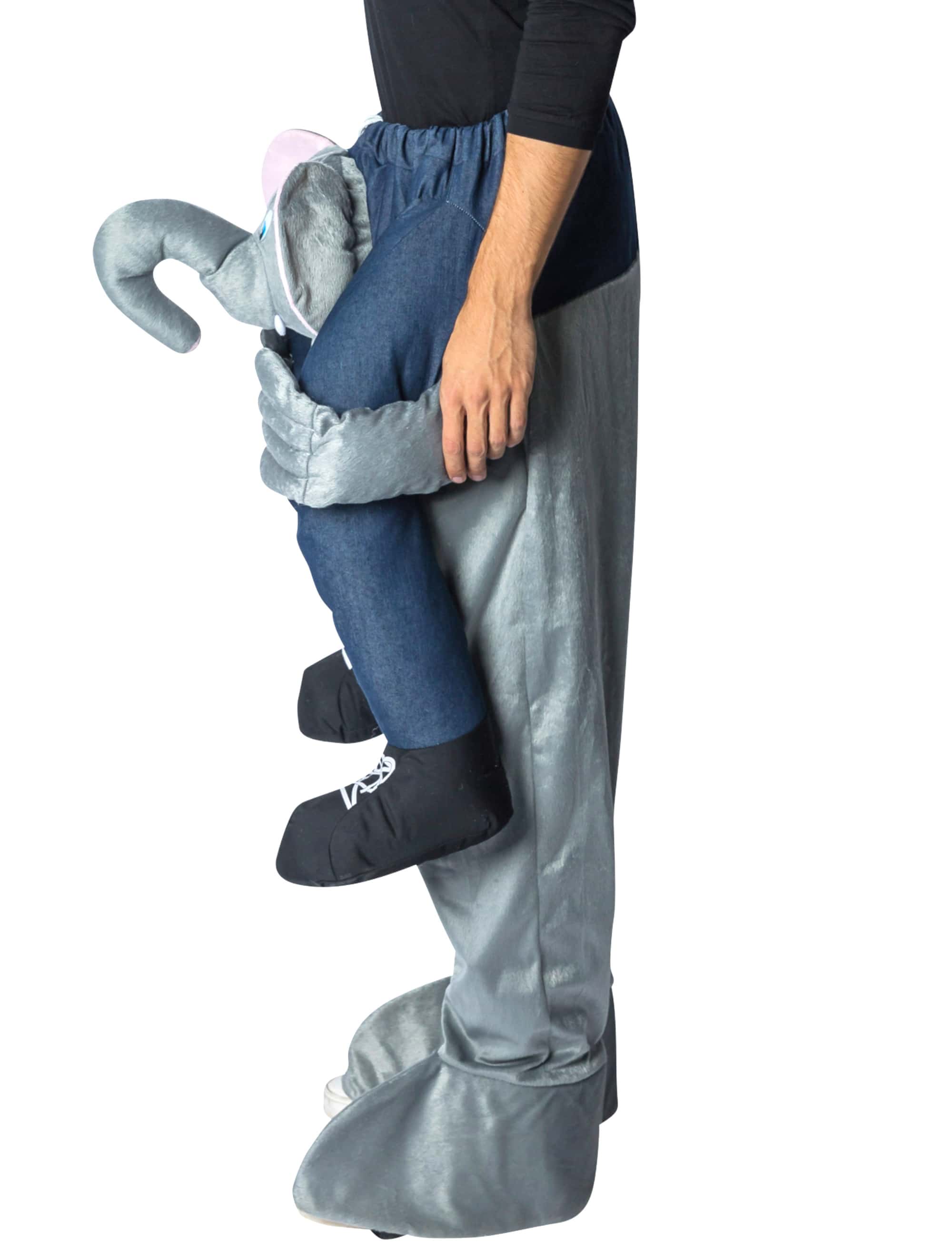 Kostüm Huckepack Elefant grau one size