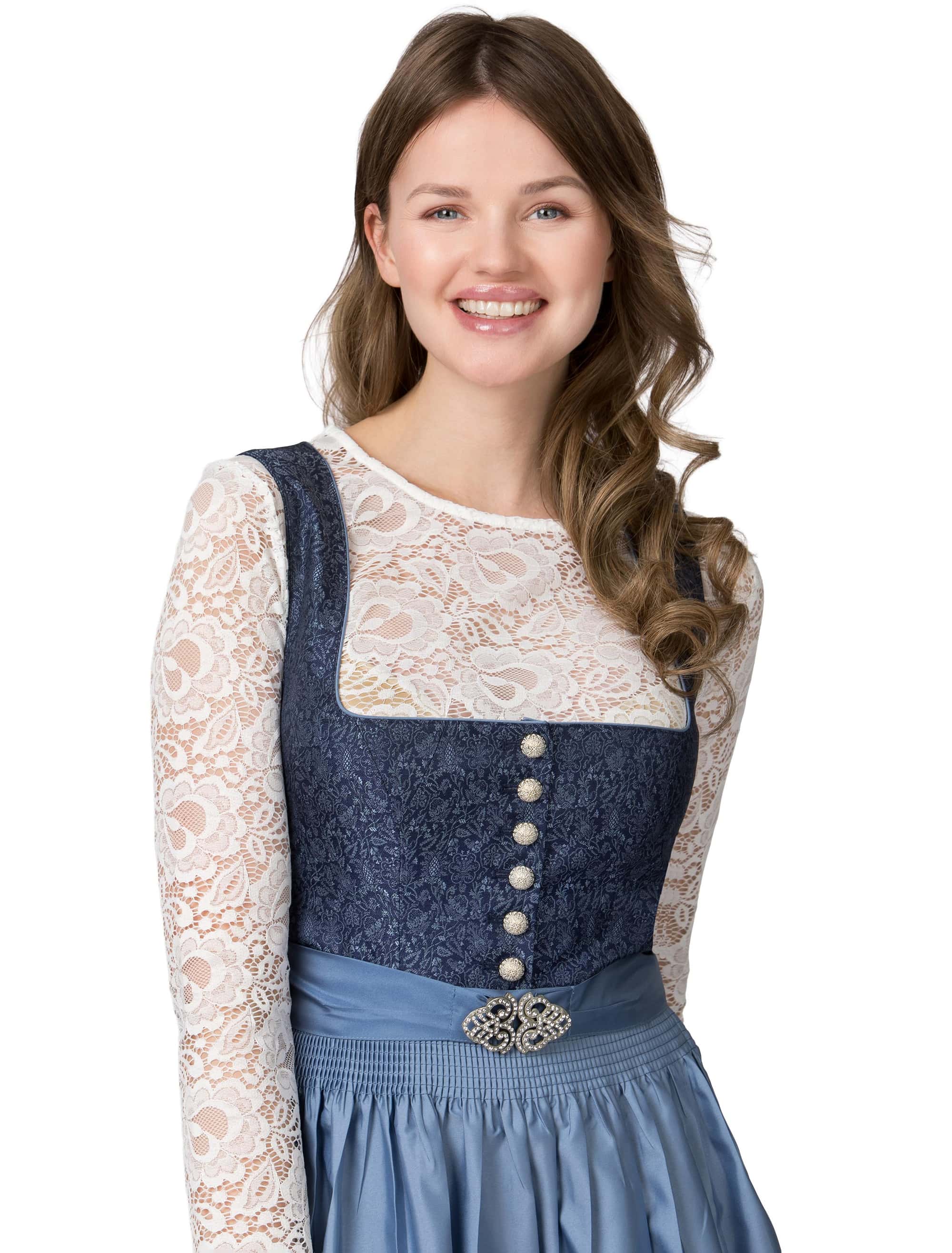 Dirndl Leonora Damen blau 42