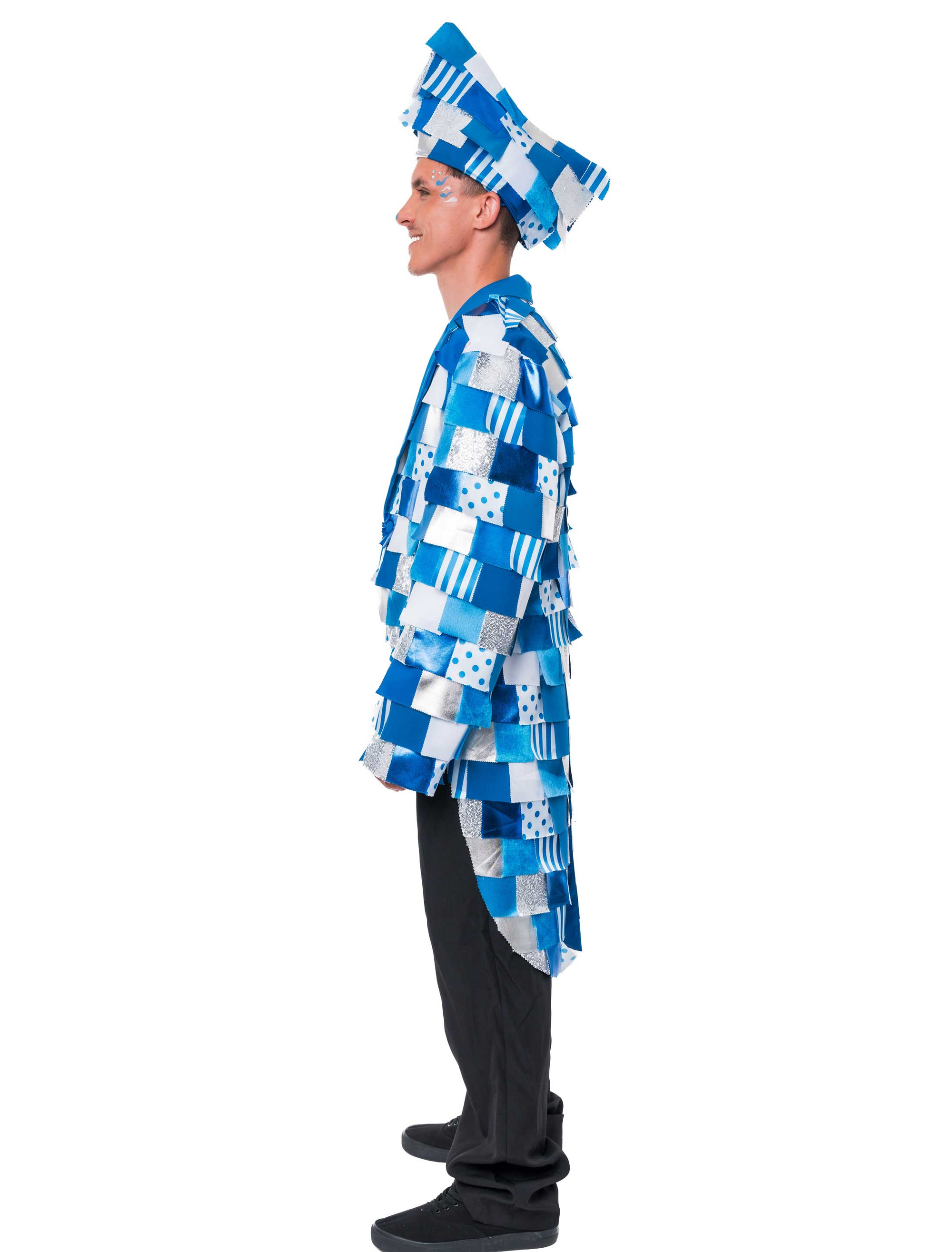 Lappenfrack deluxe Herren blau/weiß 50