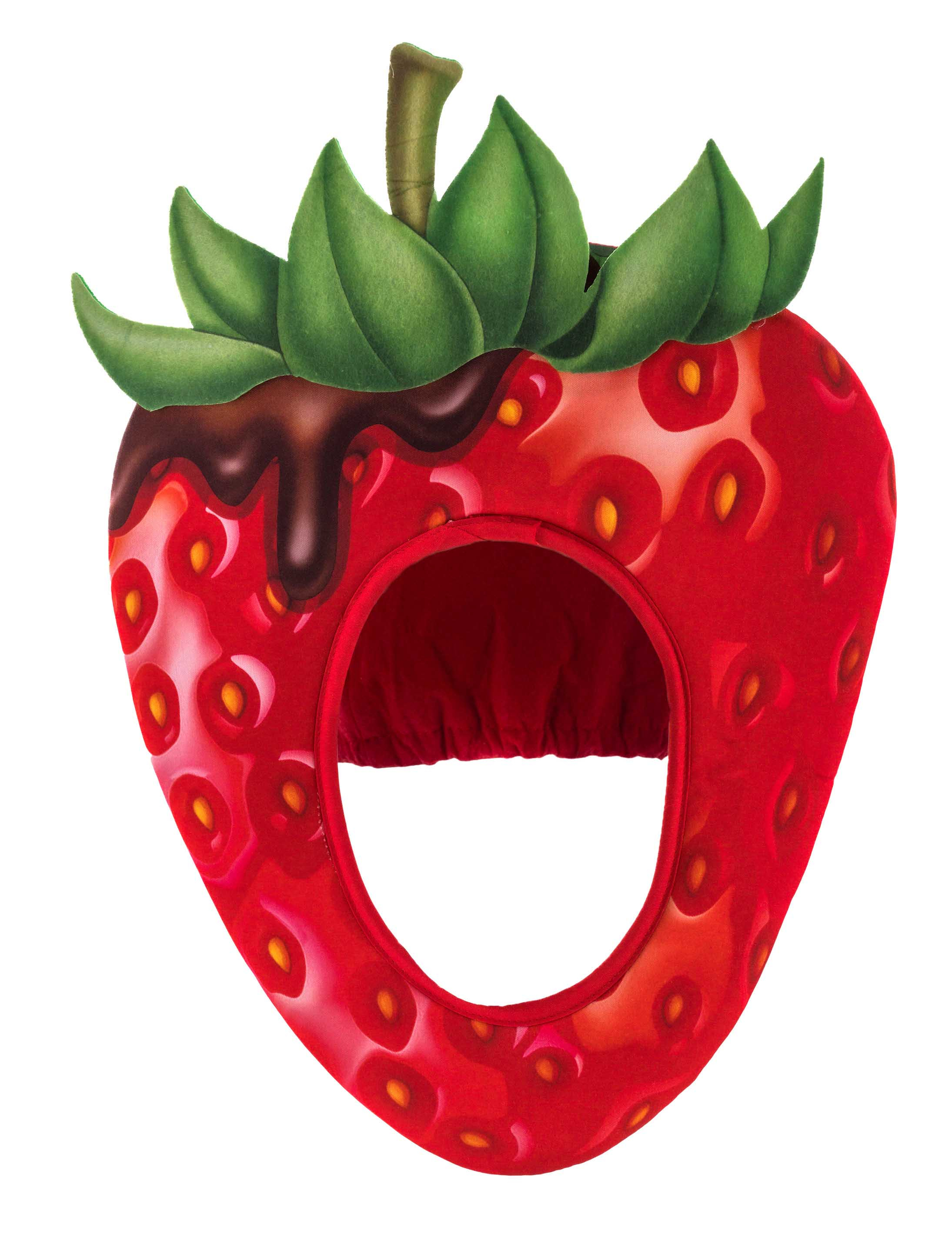 Mütze Erdbeere rot one size