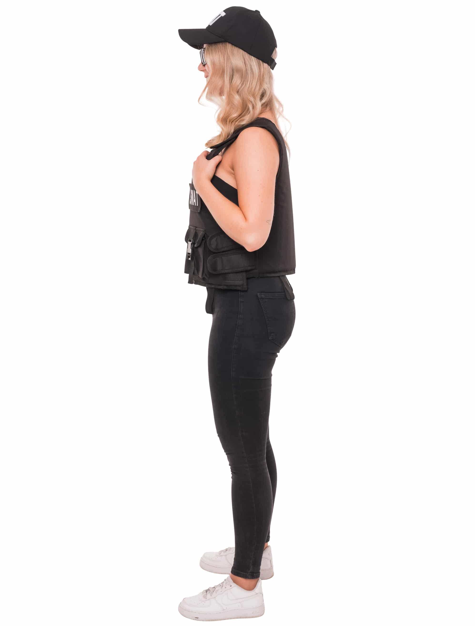 Weste SWAT kurz schwarz one size