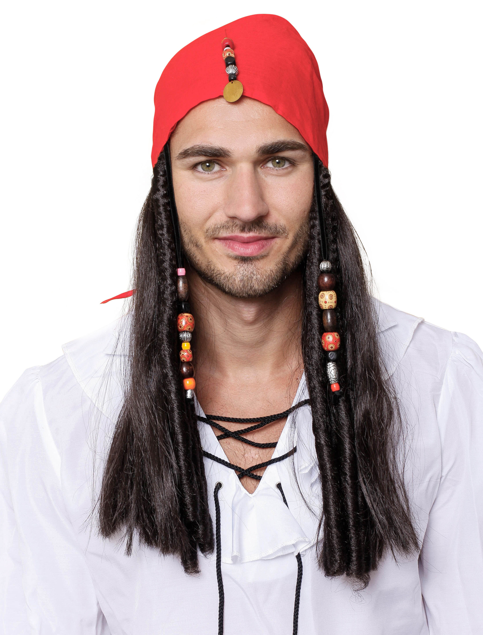 Perücke Pirat mit Bandana