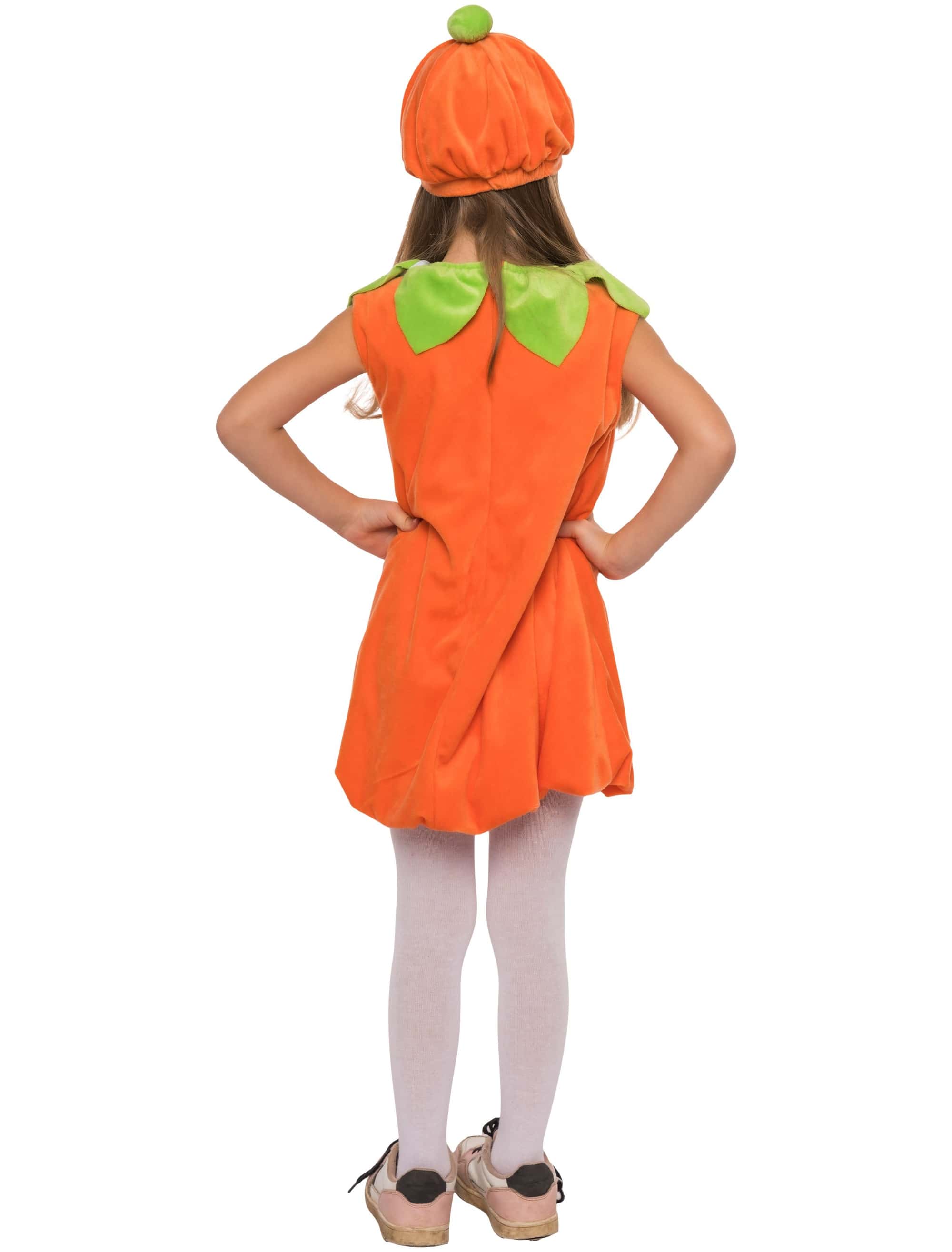 Kleid Kürbis mit Mütze orange 98-104