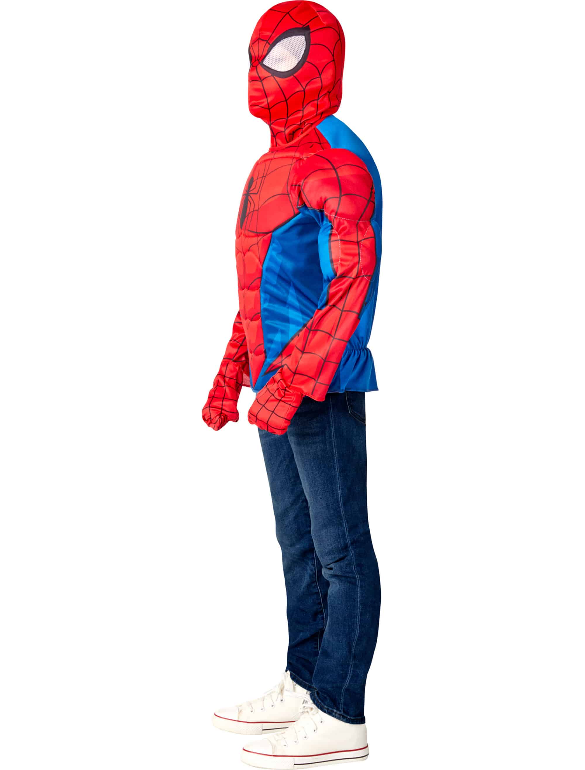 Spider-Man deluxe 3-tlg. rot/blau 8-10 Jahre