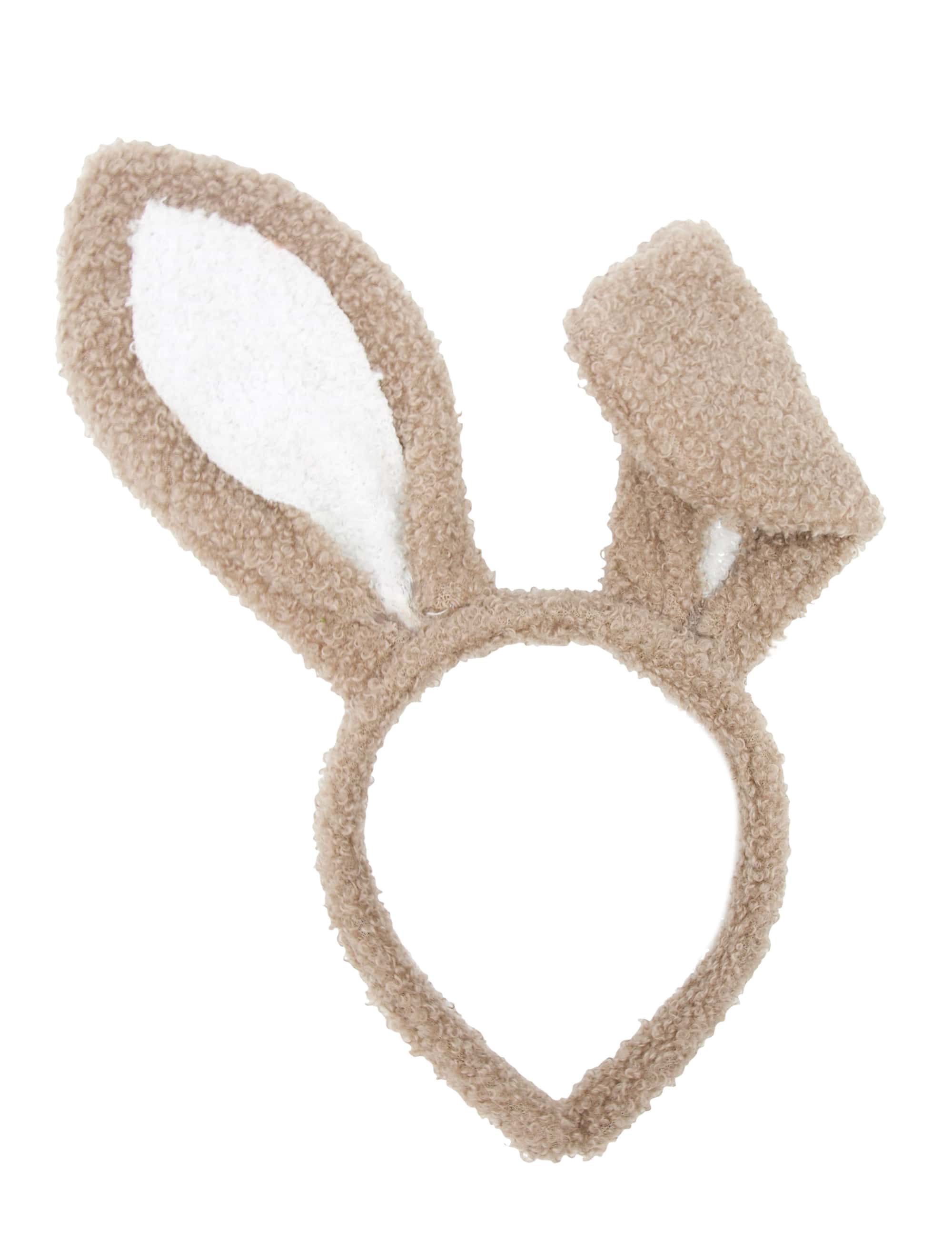 Haarreif Hase braun