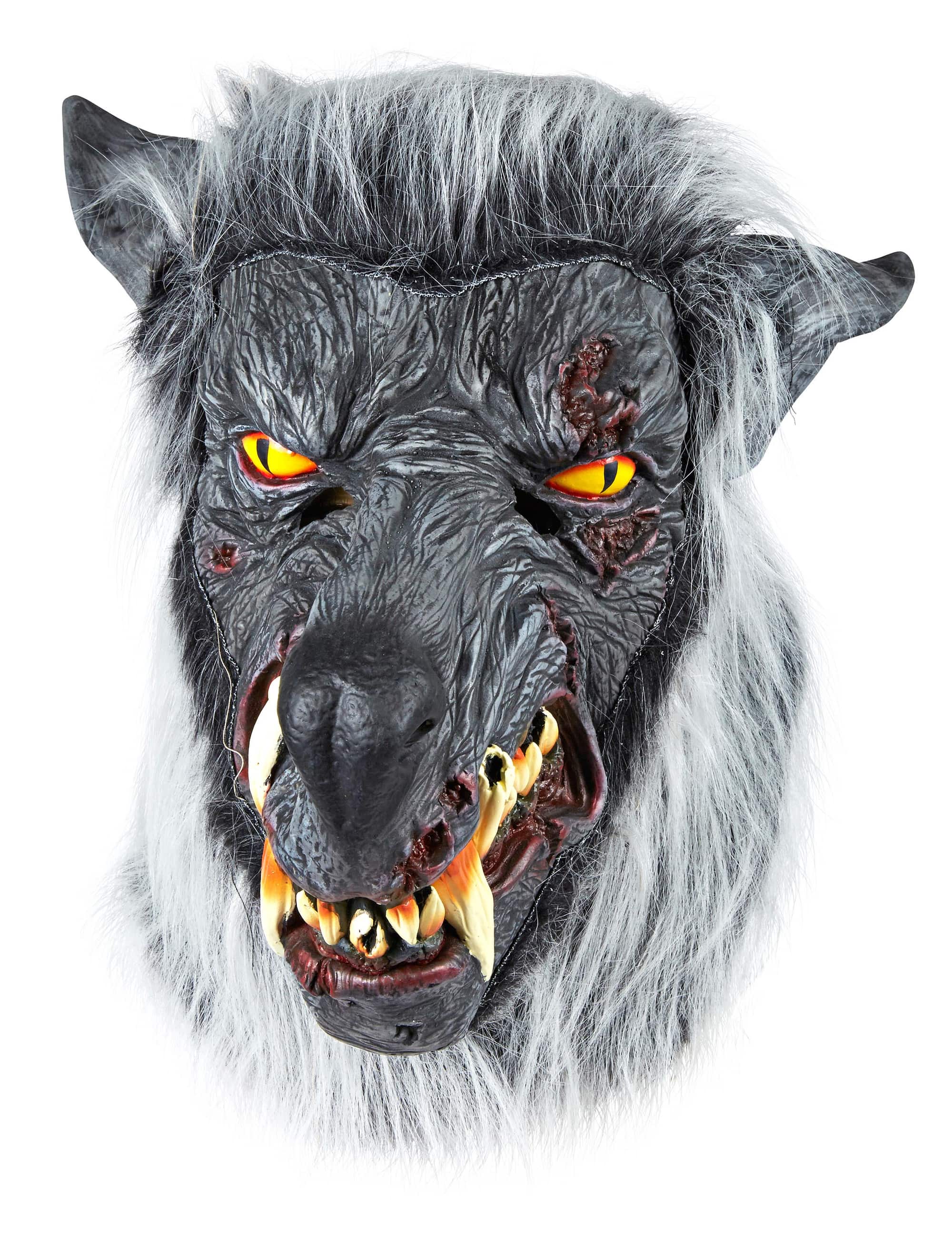 Latexmaske Zombie Wolf