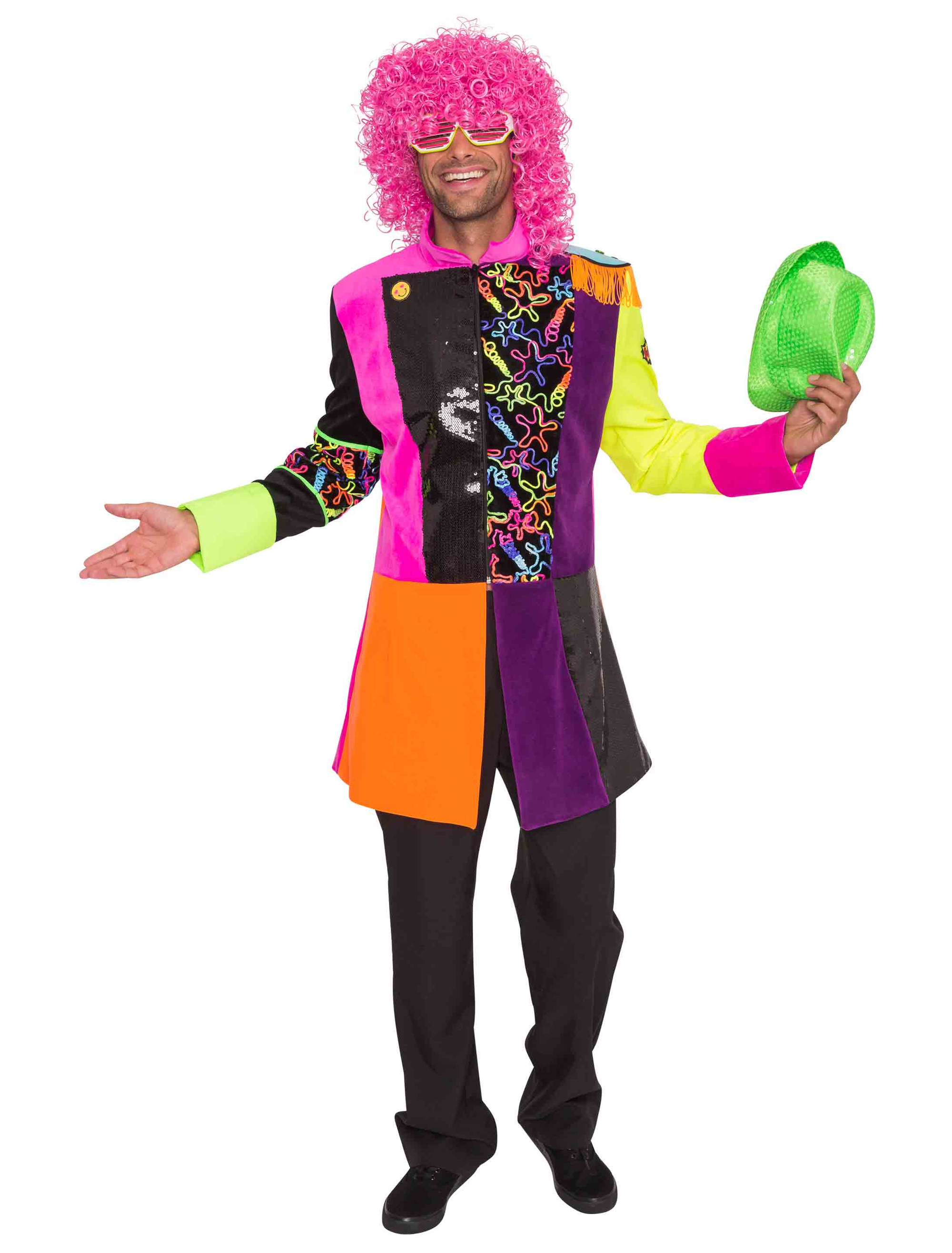 Mantel Herren neon bunt M