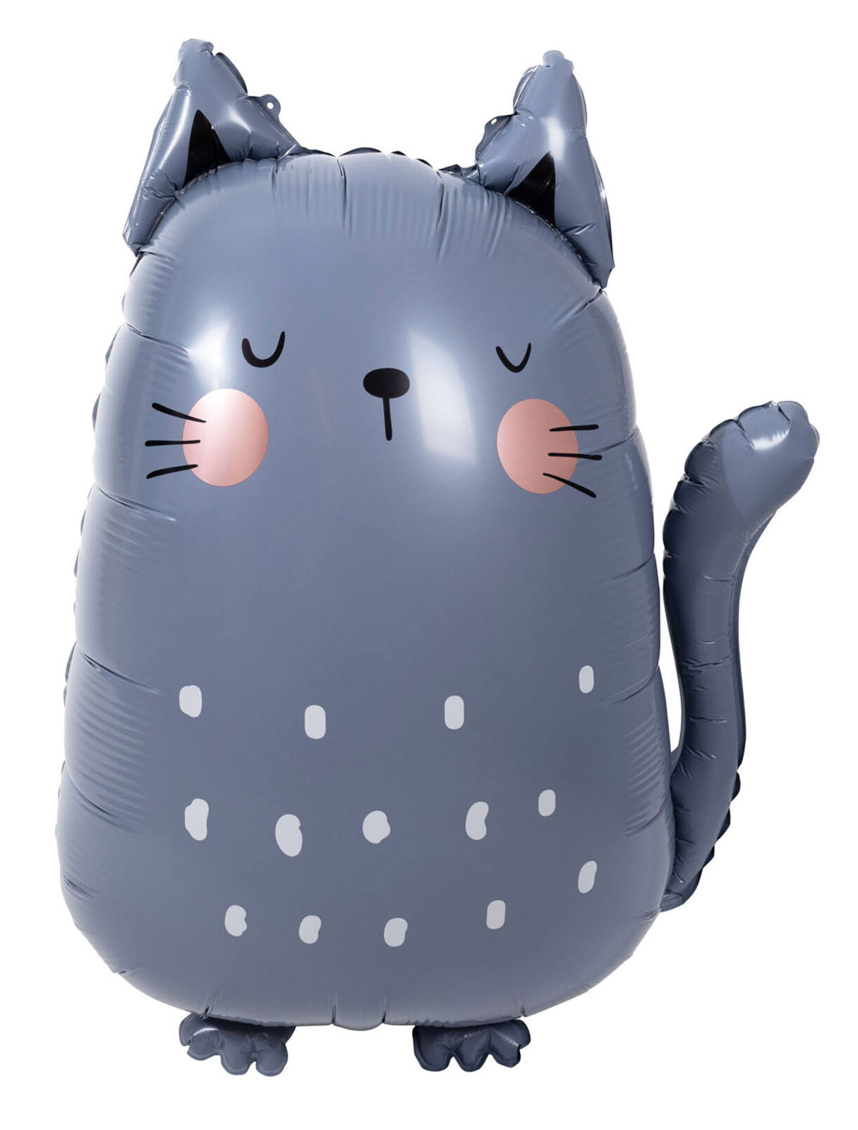 Folienballon Katze L 49x69cm grau