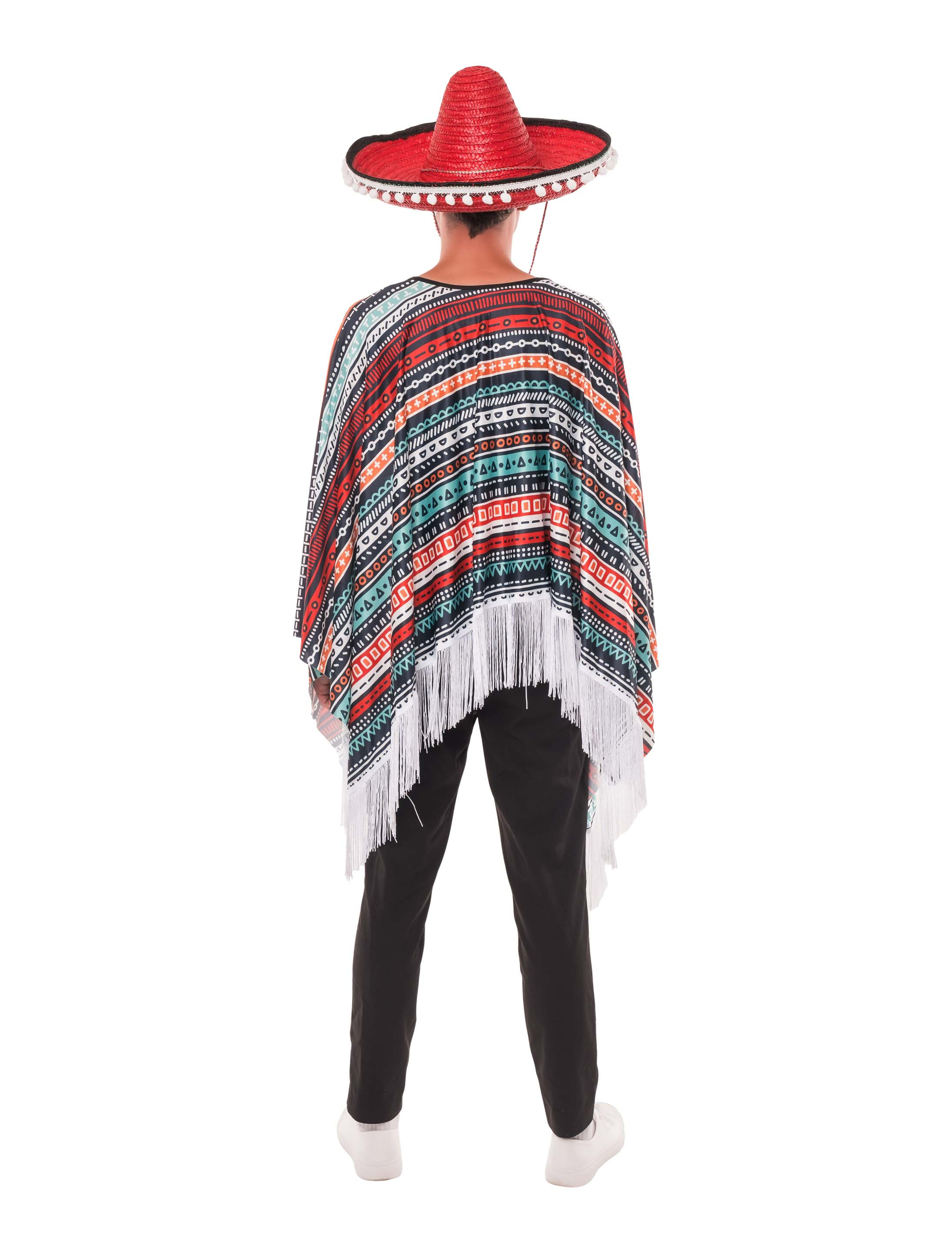 Poncho Fiesta bunt one size