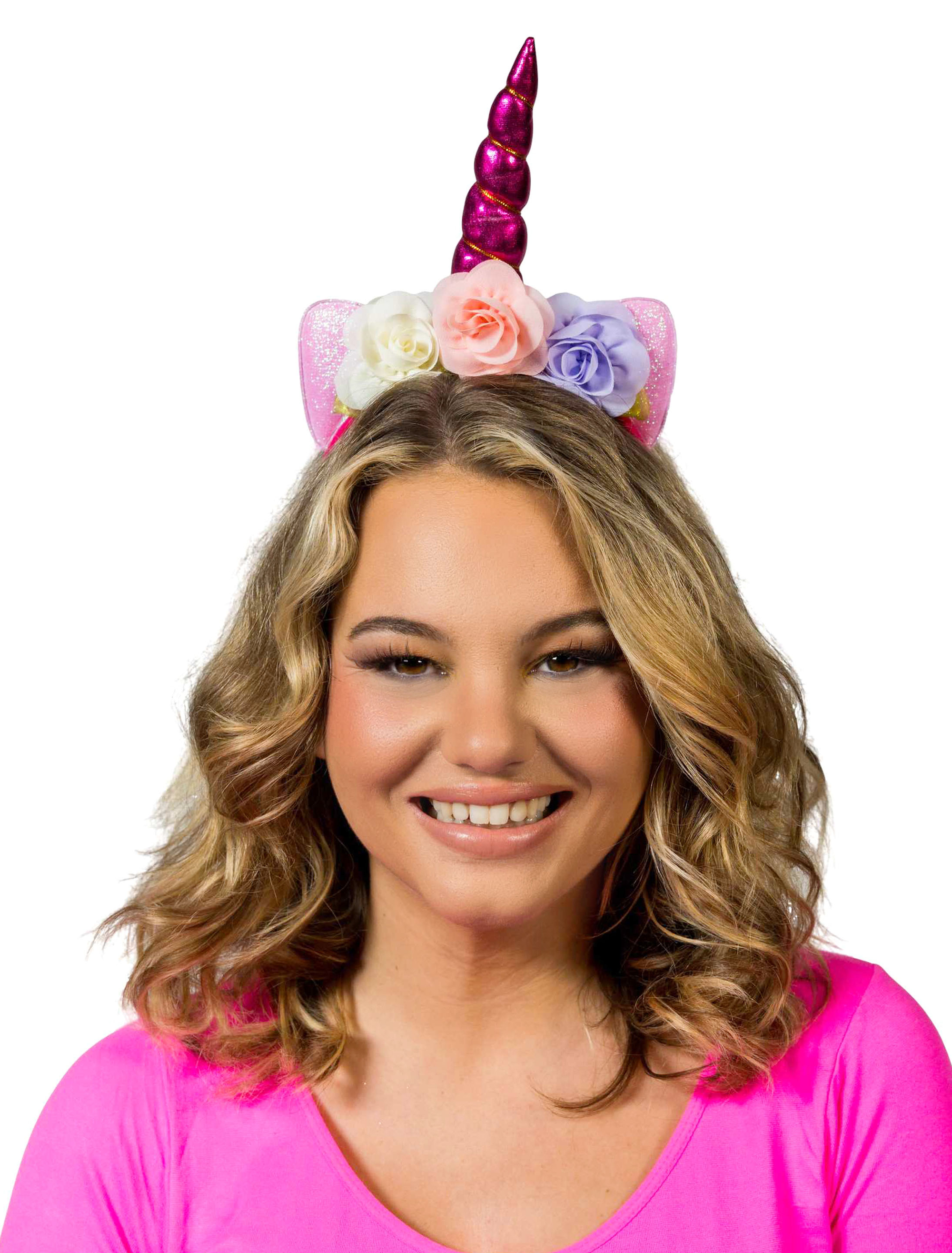 Haarreif Einhorn pink