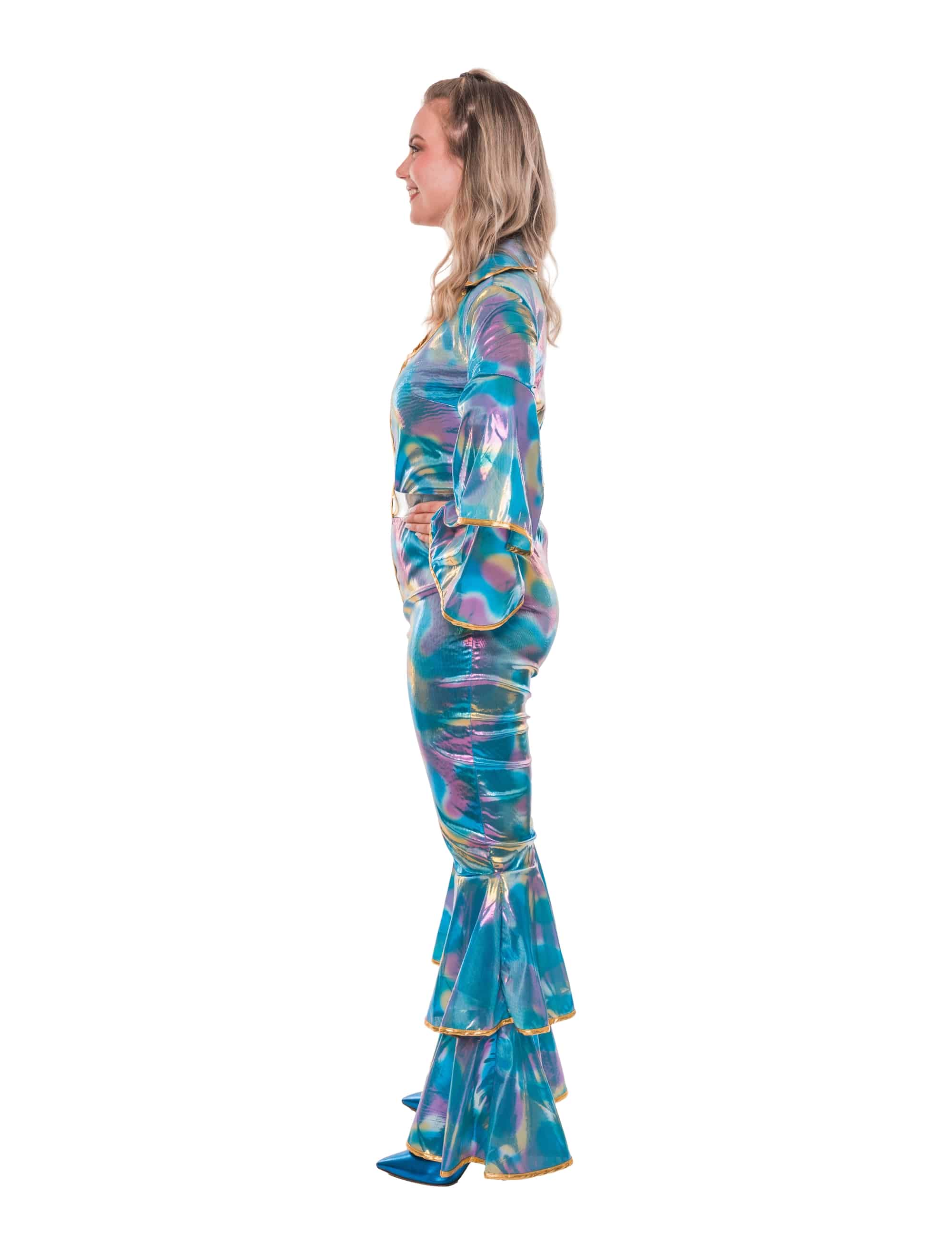 Jumpsuit Dancing Queen Metallic Damen blau S/M