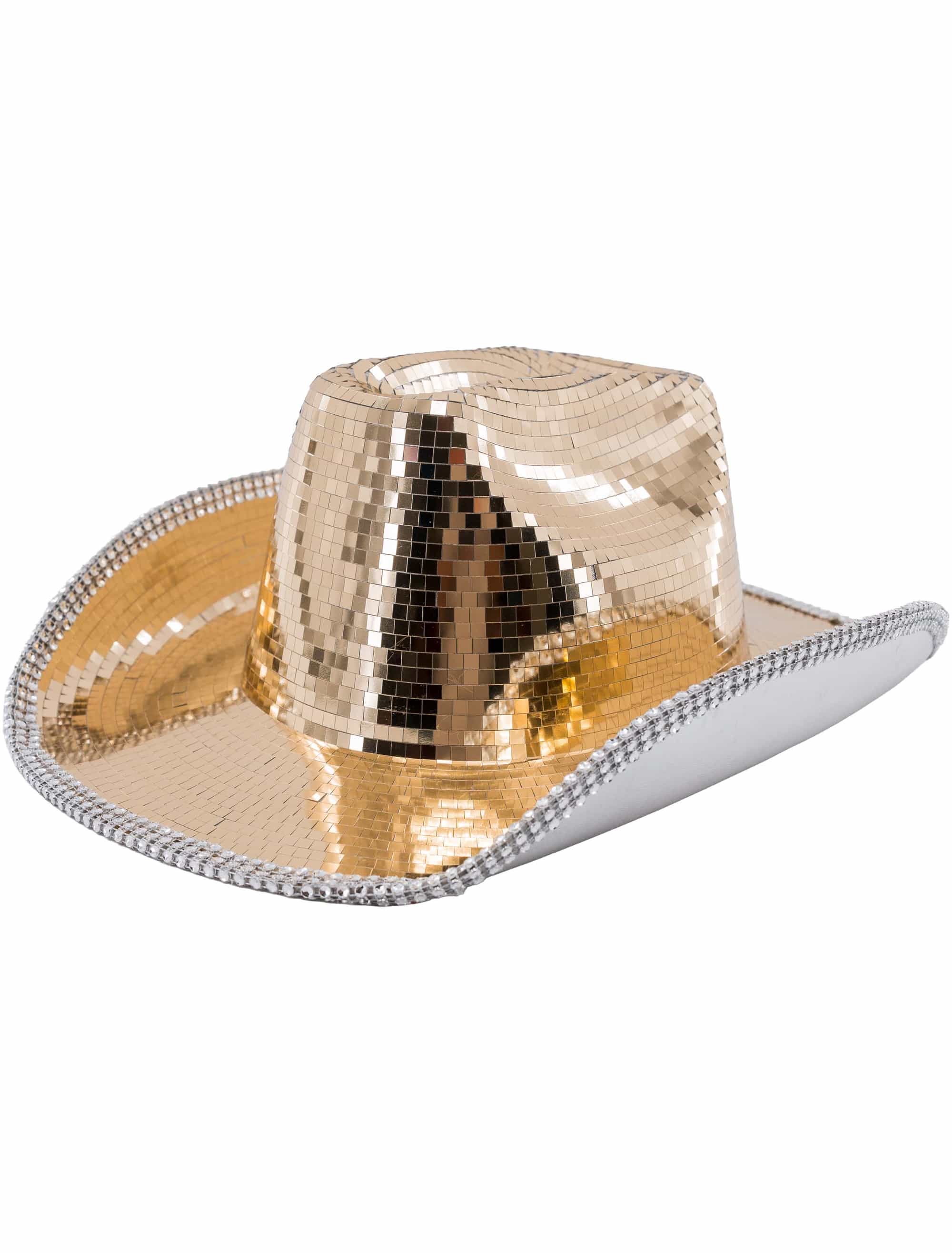 Cowboyhut Spiegelmosaik gold 58