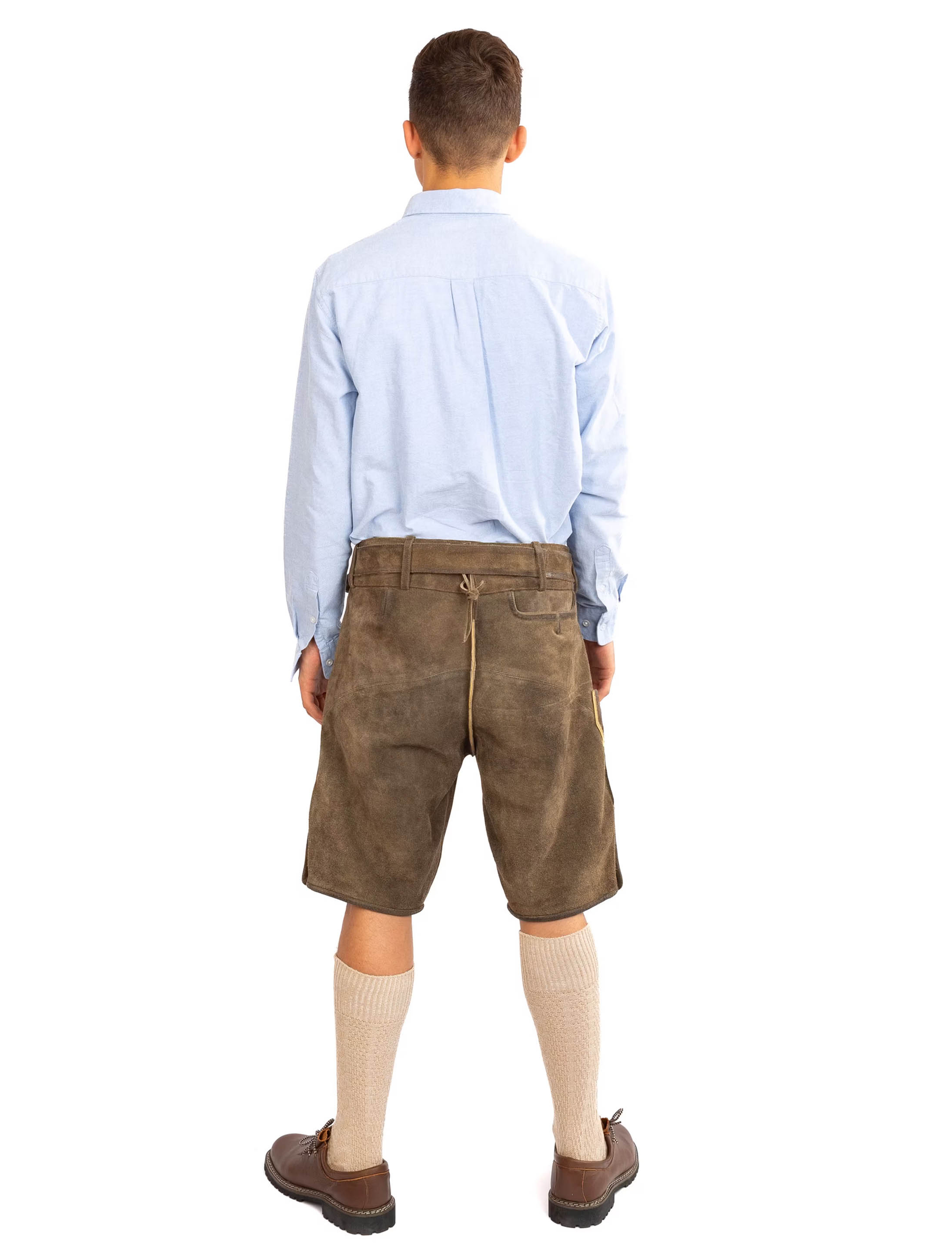 Lederhose Sebastian kurz Herren grau S