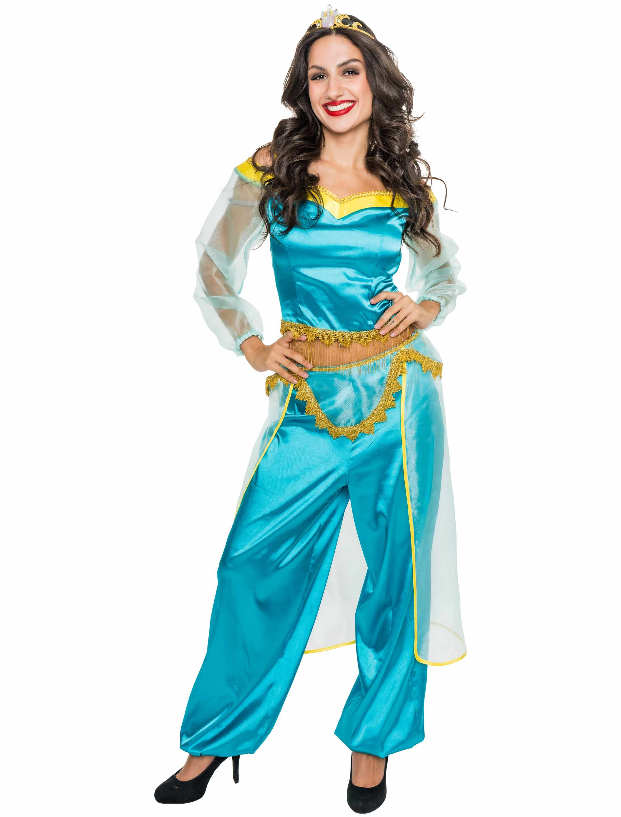 Kostüm Prinzessin Orient Damen türkis 2XL