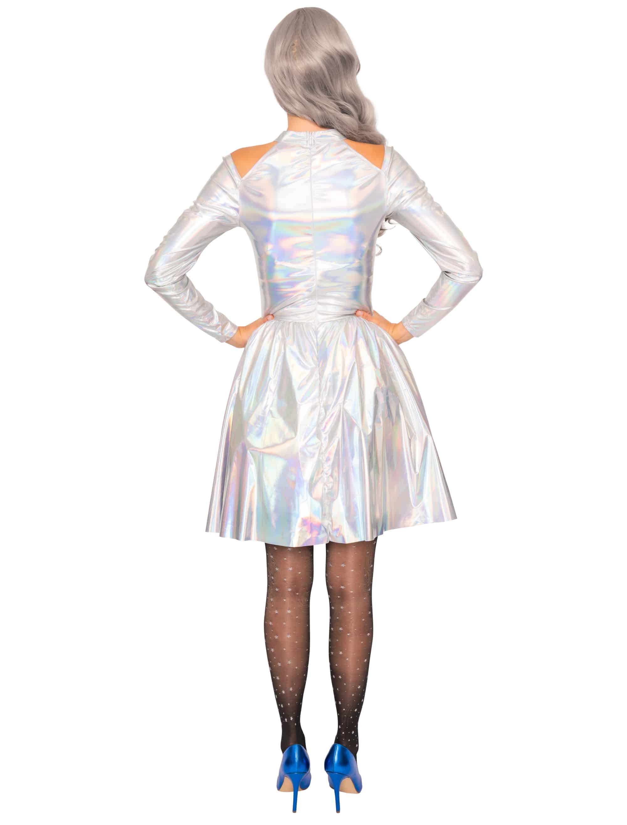 Kleid Fancy Damen silber L
